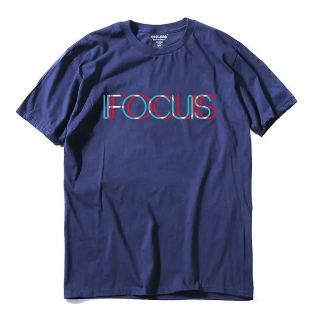 100% Cotton Short Sleeve Fucus Printed Tshirt