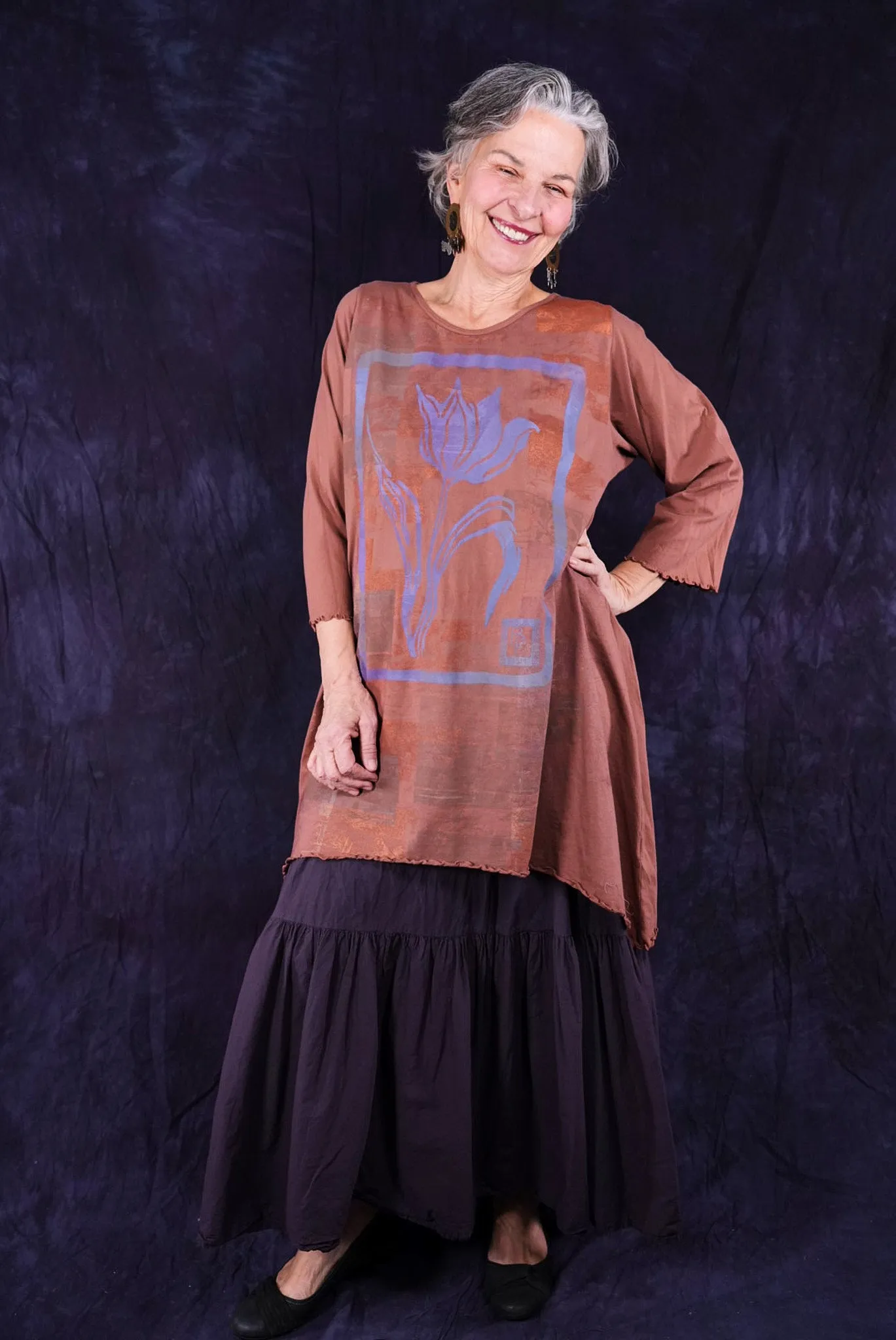1565 Swing Tunic Tiger Lily-P