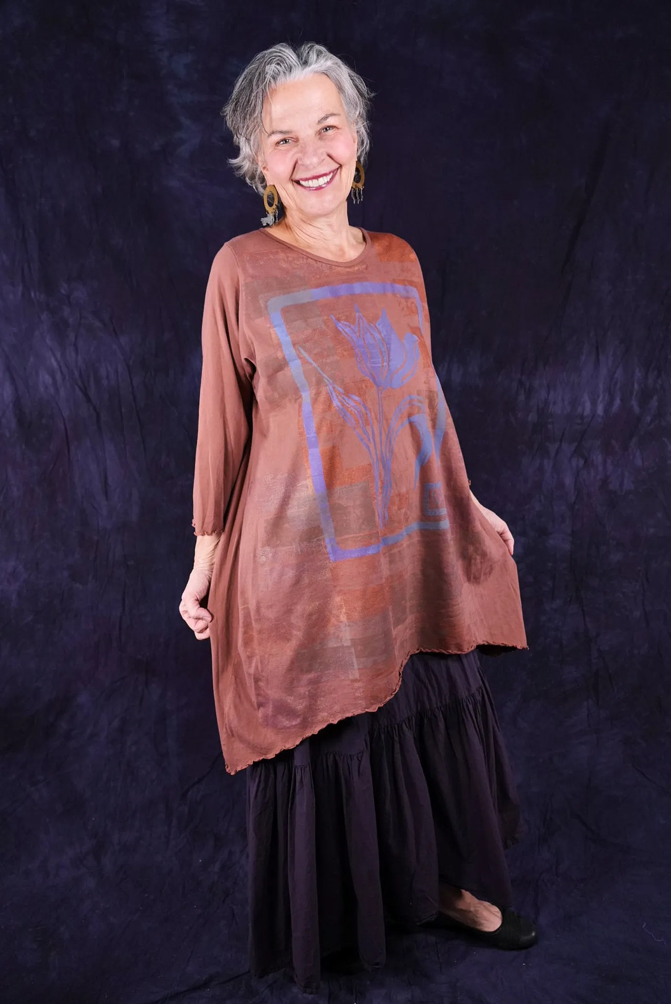 1565 Swing Tunic Tiger Lily-P