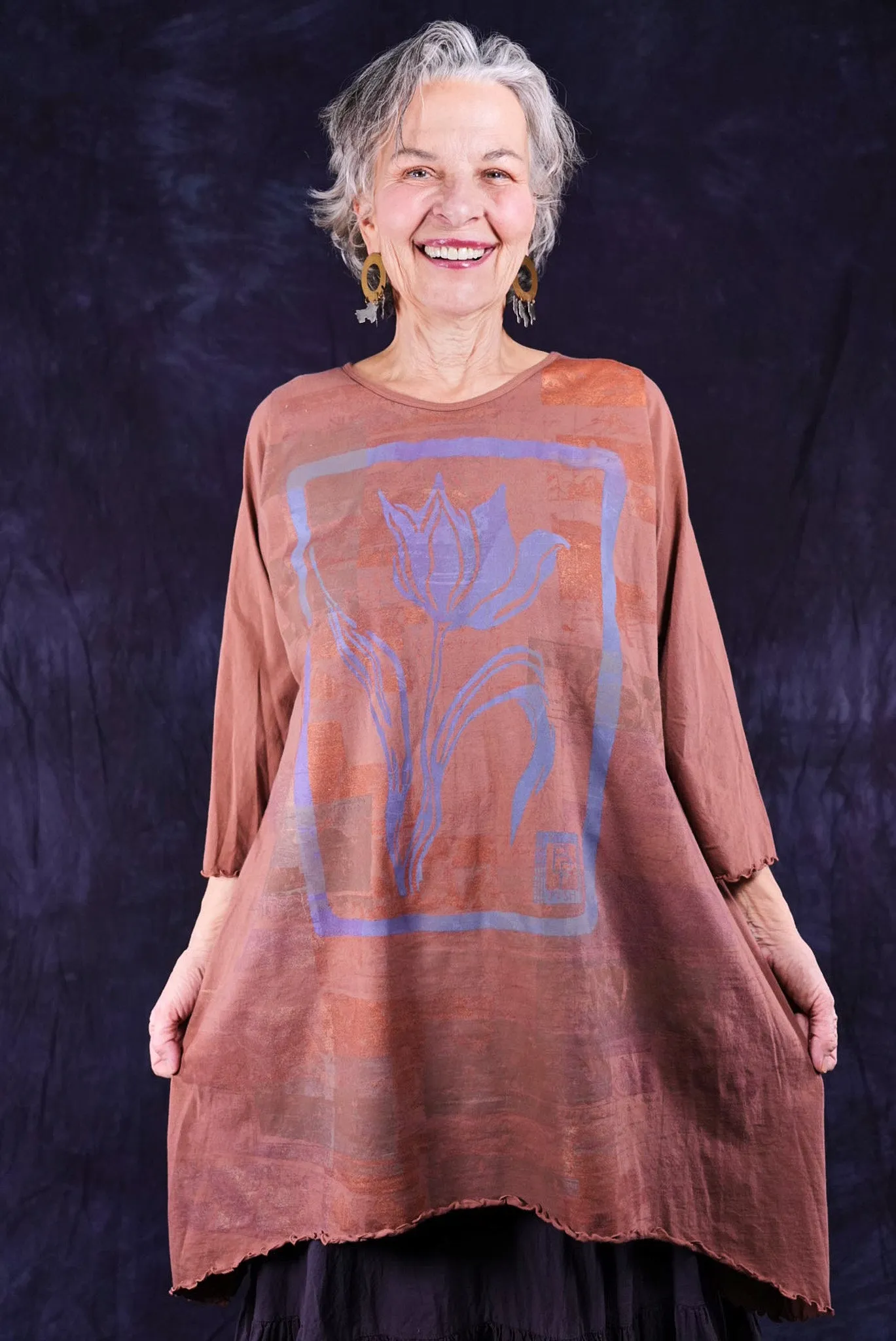 1565 Swing Tunic Tiger Lily-P