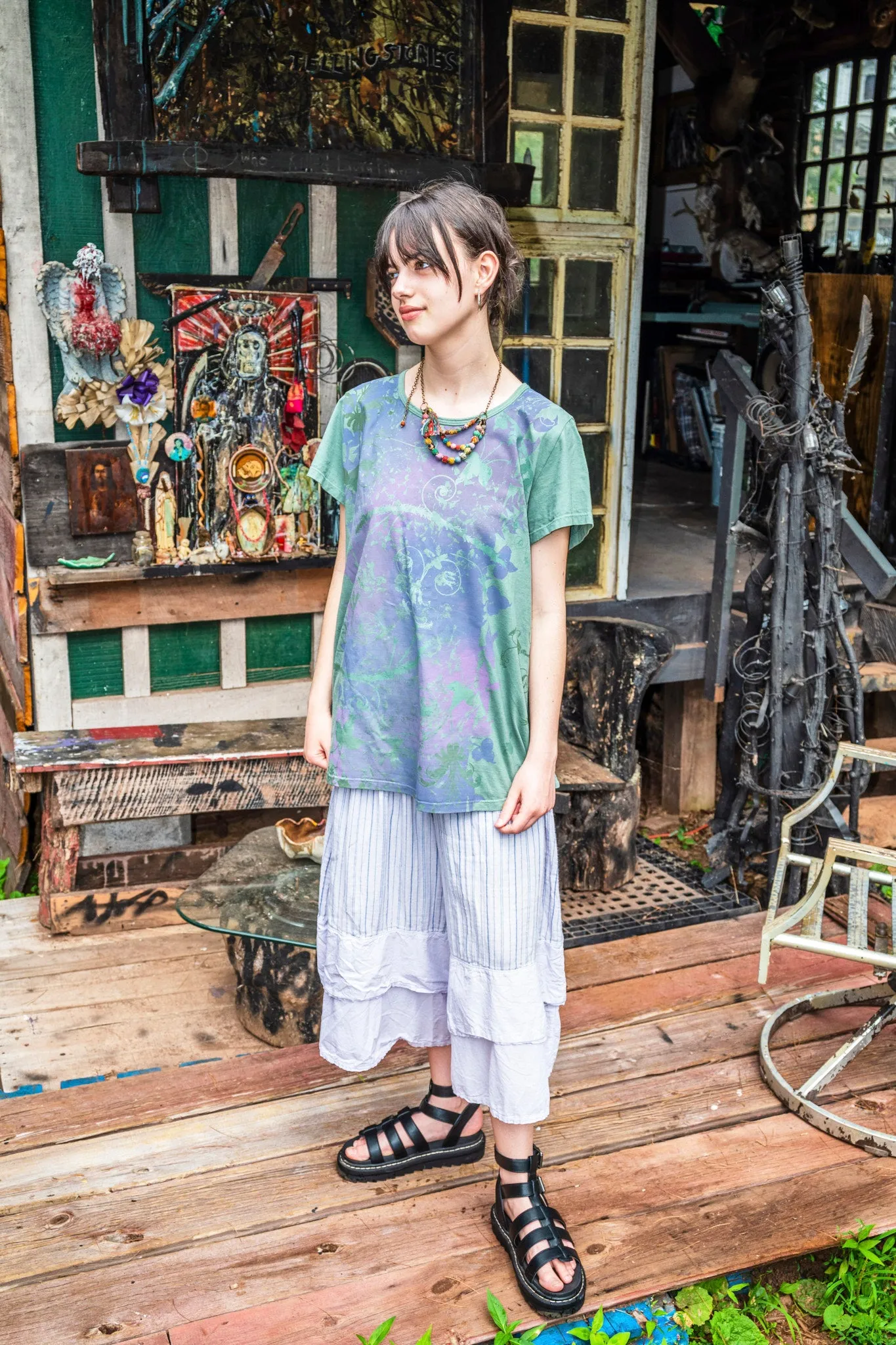 1595-2 Travel Tee Olive Leaf-P