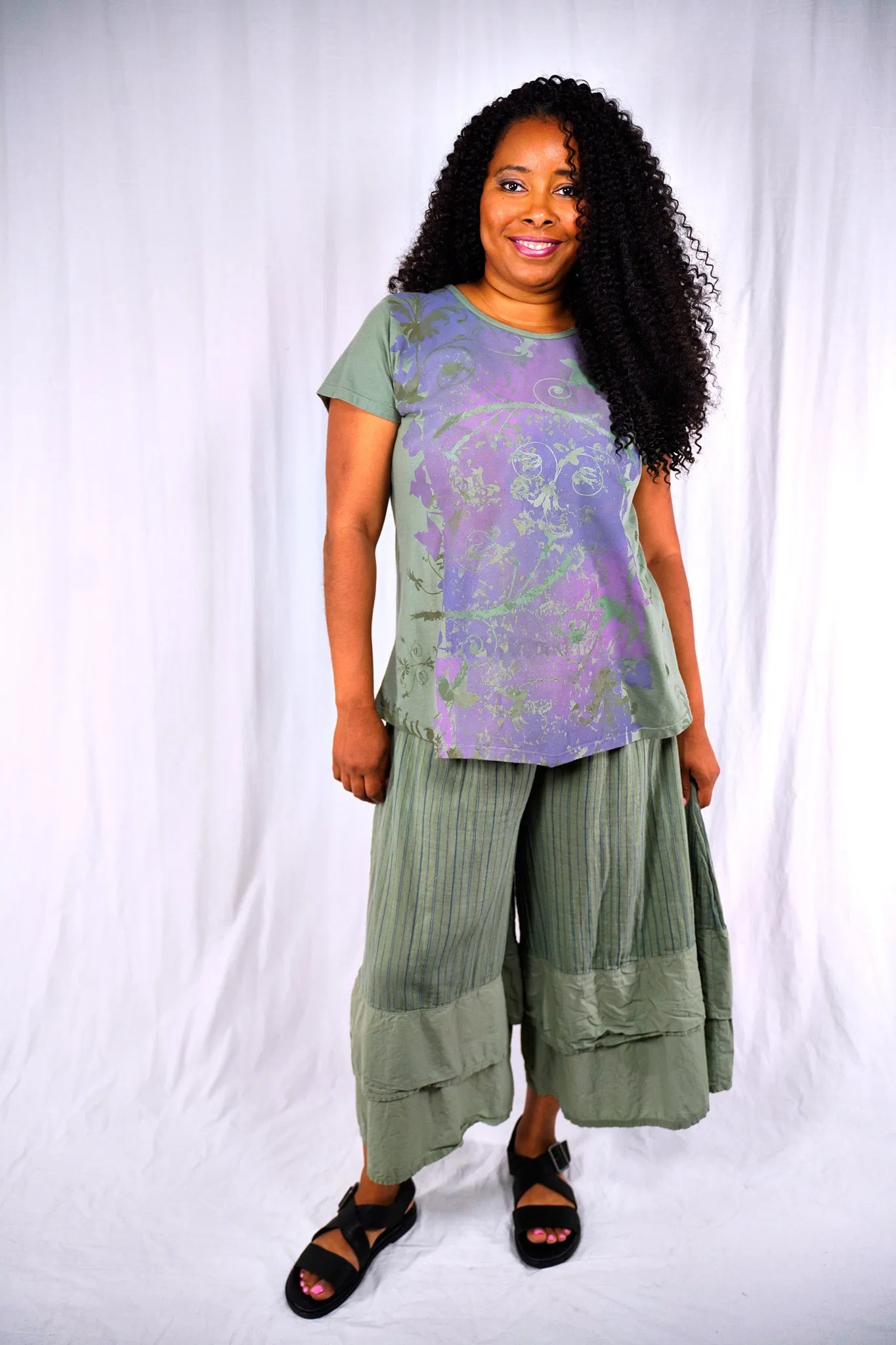 1595-2 Travel Tee Olive Leaf-P