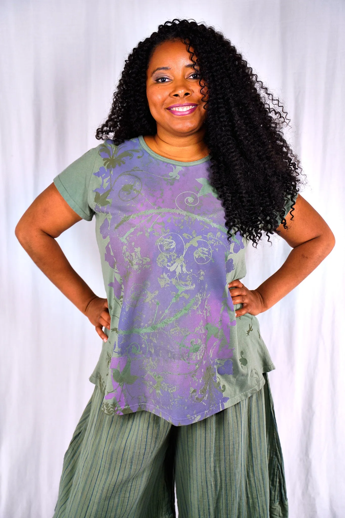 1595-2 Travel Tee Olive Leaf-P