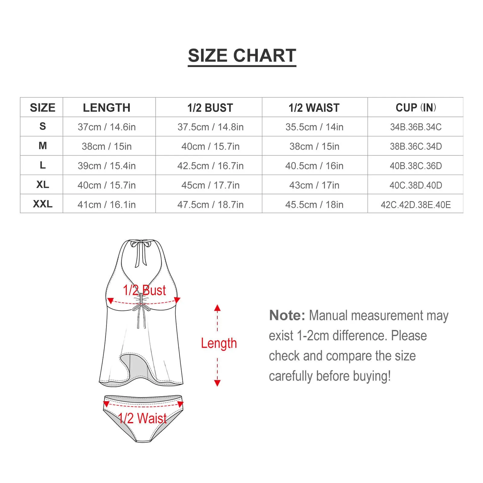 2 Piece Split Skirt Swimsuit -  Jewel Splash