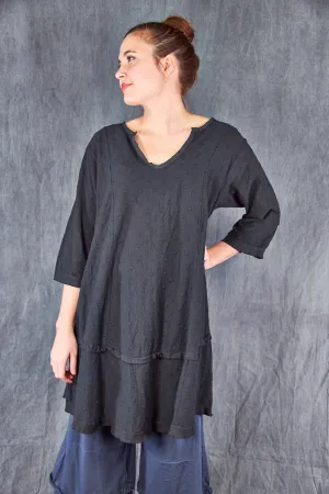 2311 Gypsy Gauze Summer Dress-Black-U