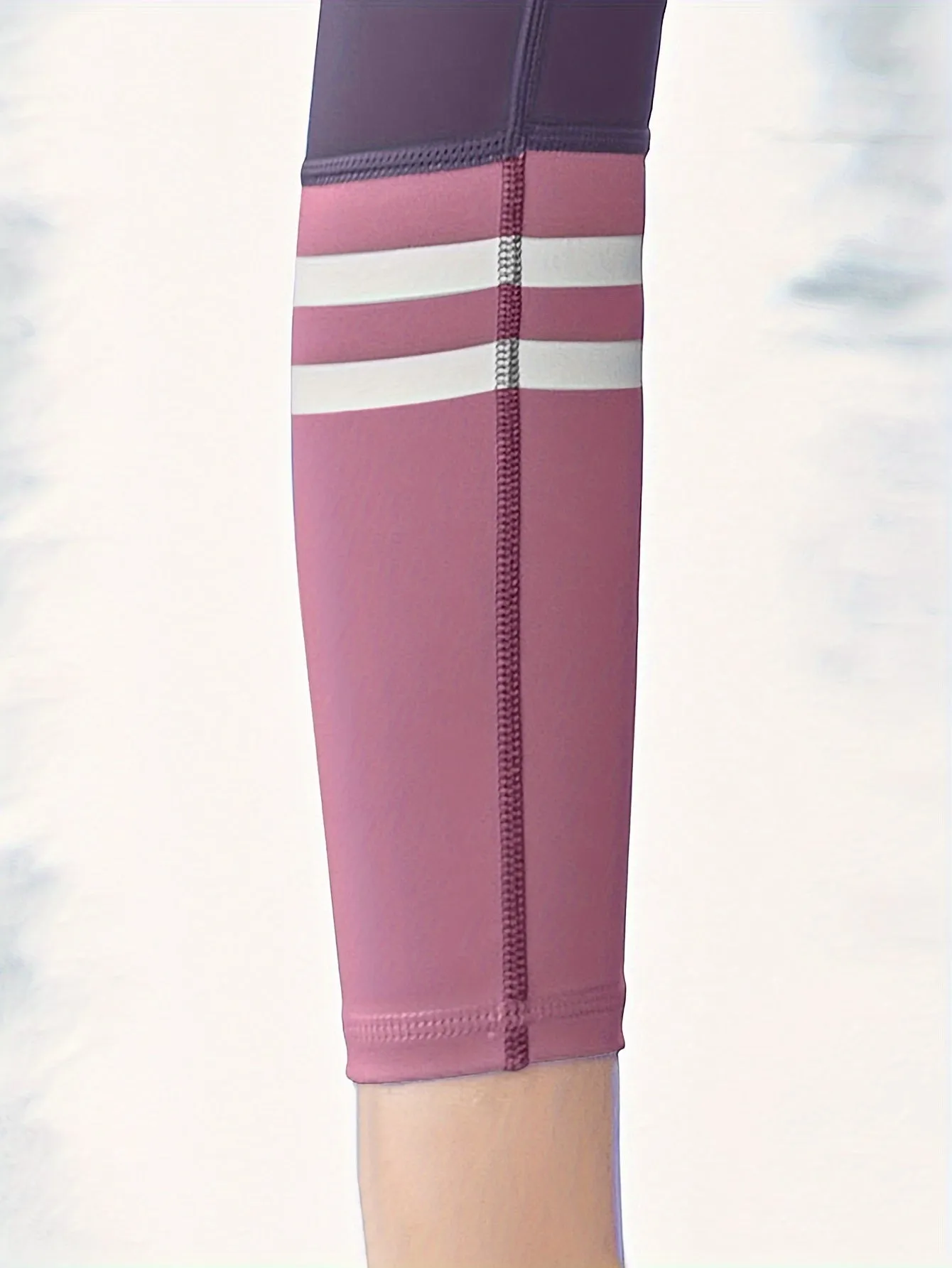 2pcs Women'S Yoga Set, V-Neck Long Sleeve Top & High-Waisted Leggings