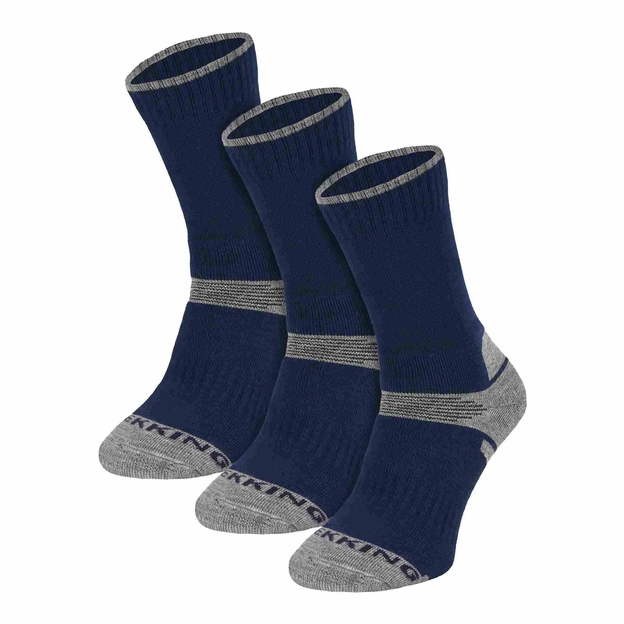 3 Pack Kids Merino Wool Hiking Socks (3 Sizes)