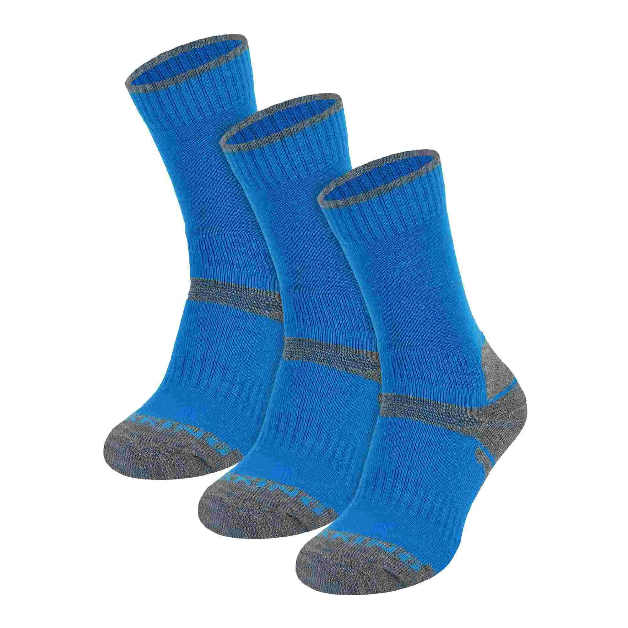 3 Pack Kids Merino Wool Hiking Socks (3 Sizes)