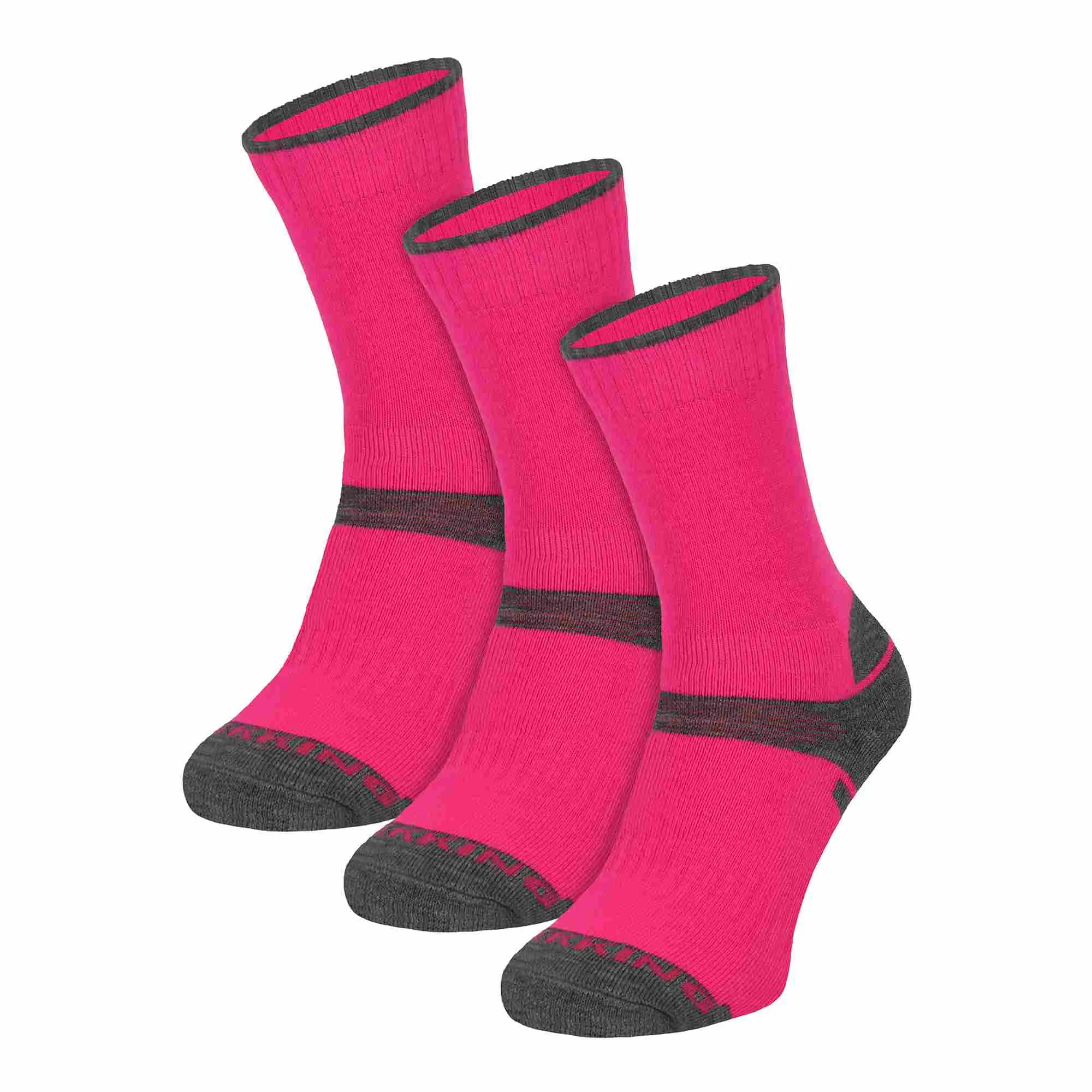 3 Pack Kids Merino Wool Hiking Socks (3 Sizes)