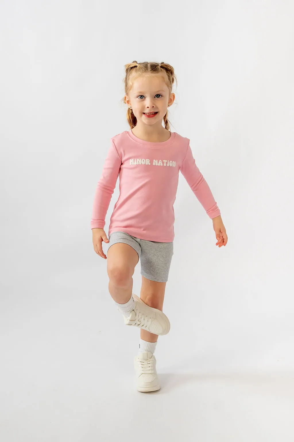 3 x Long Sleeve Top Bundle - Pink   White   Black