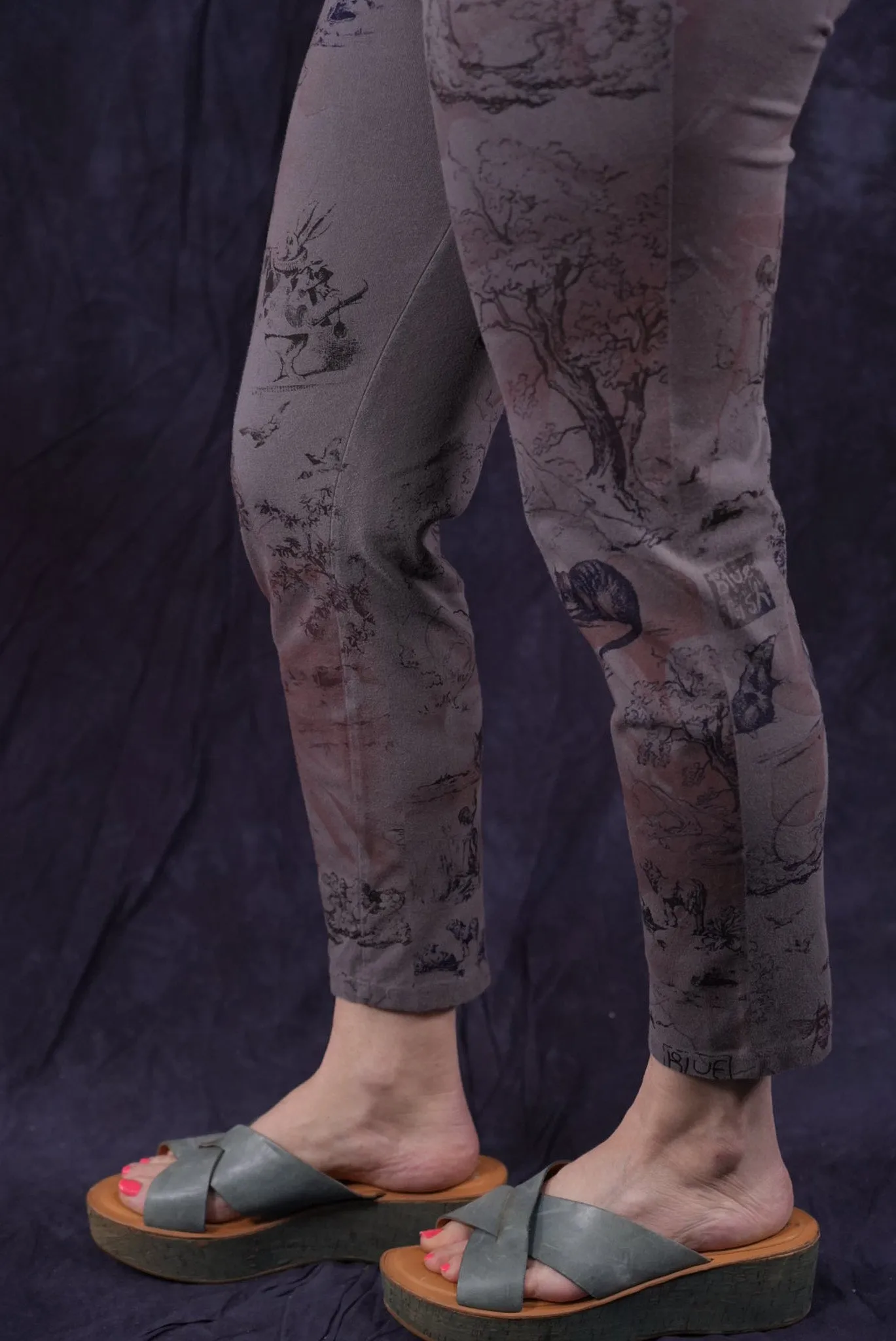 3167 Crop Legging Mineral-P