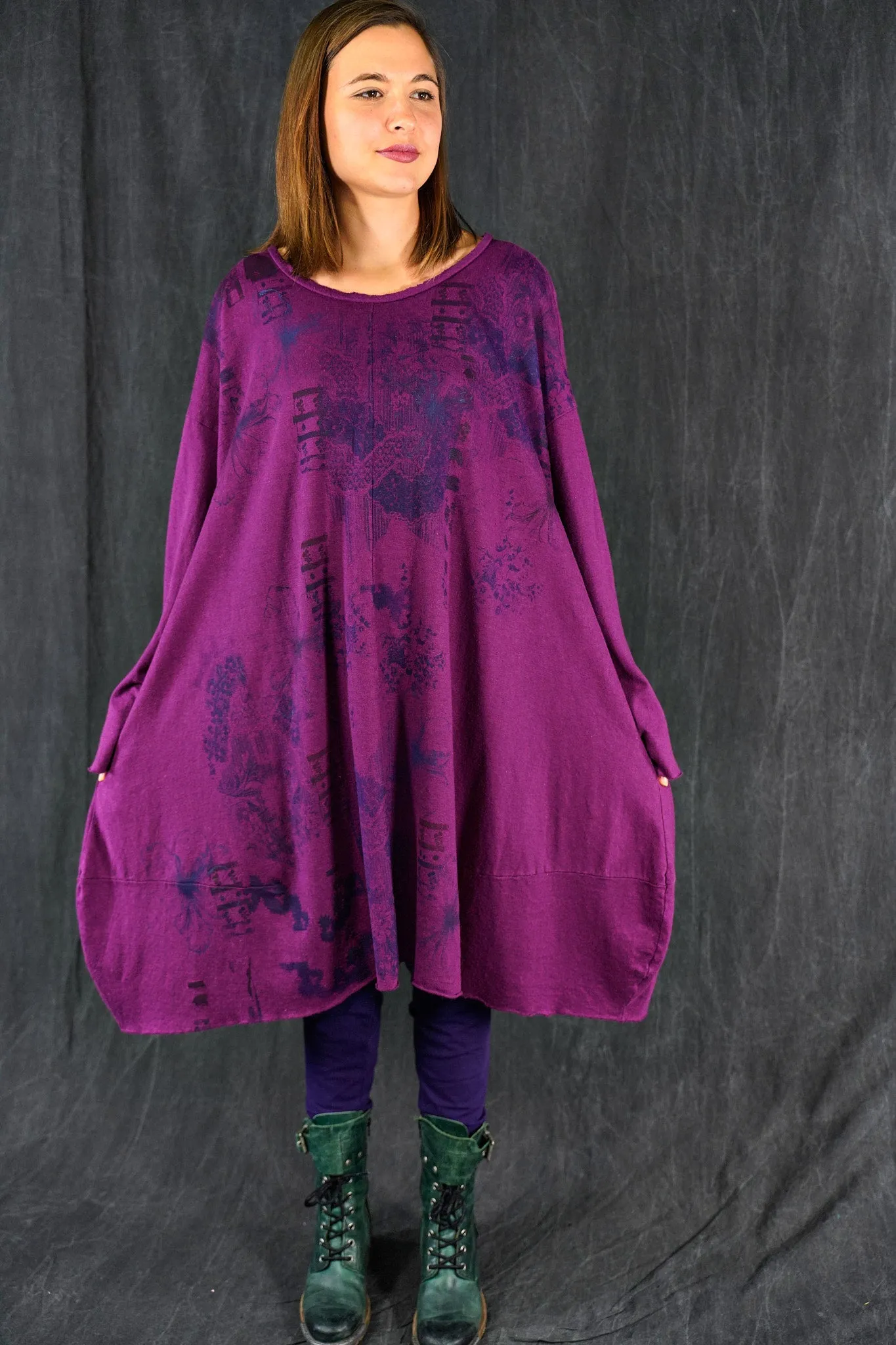 7240 Story Dress Fuchsia-Indigo Impressions
