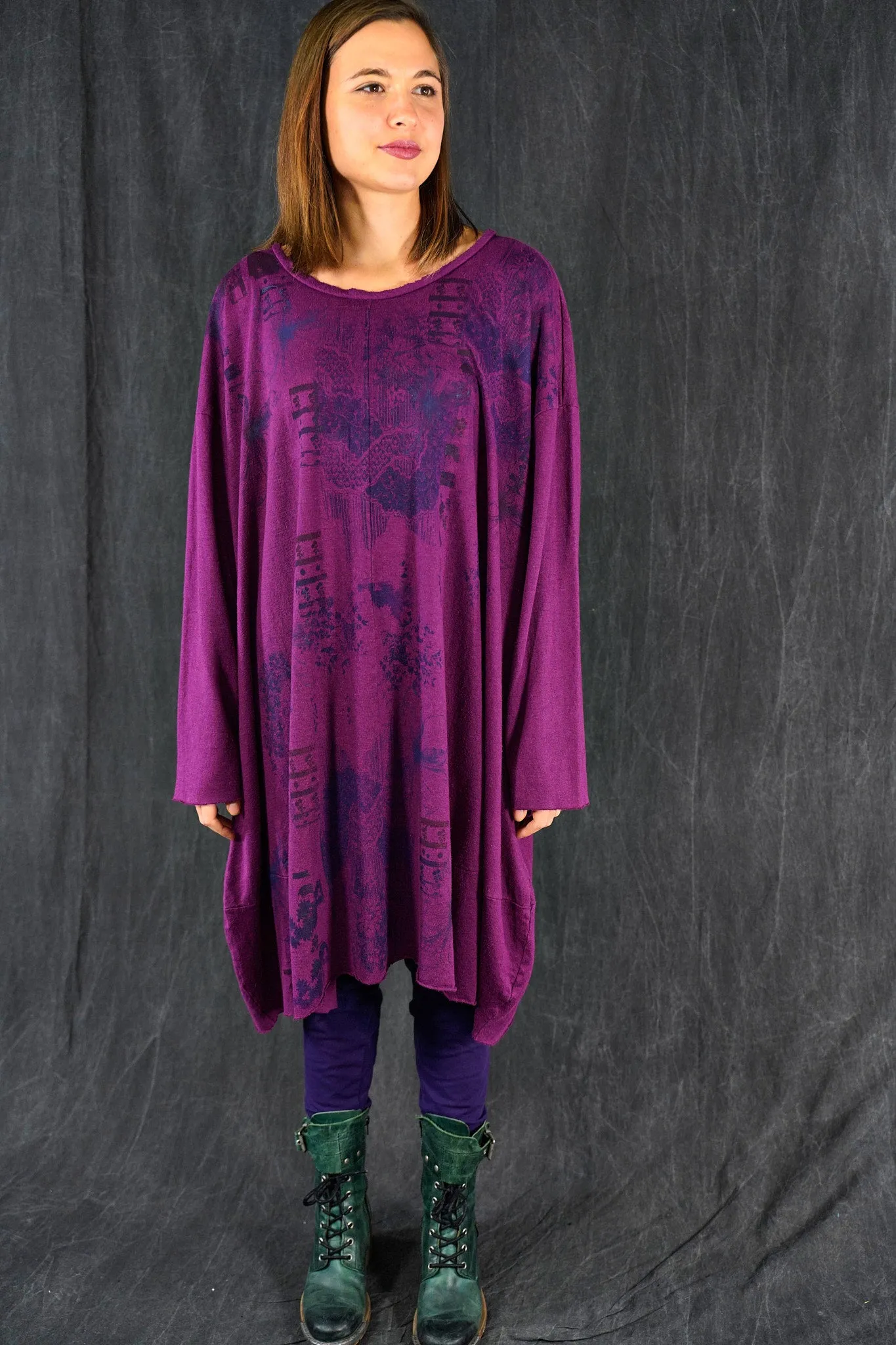 7240 Story Dress Fuchsia-Indigo Impressions