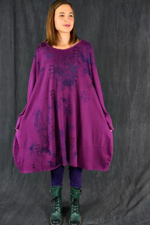 7240 Story Dress Fuchsia-Indigo Impressions