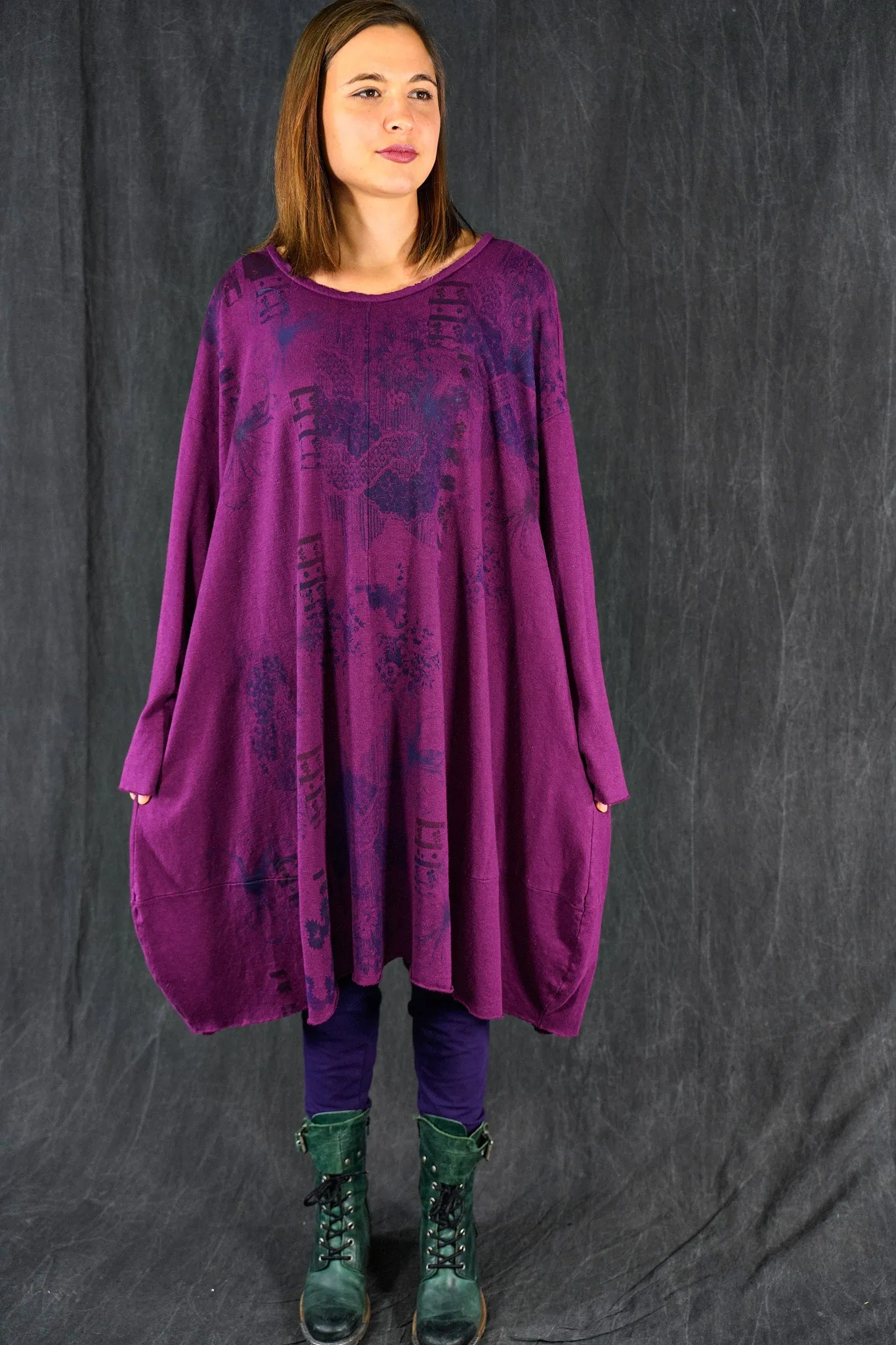 7240 Story Dress Fuchsia-Indigo Impressions