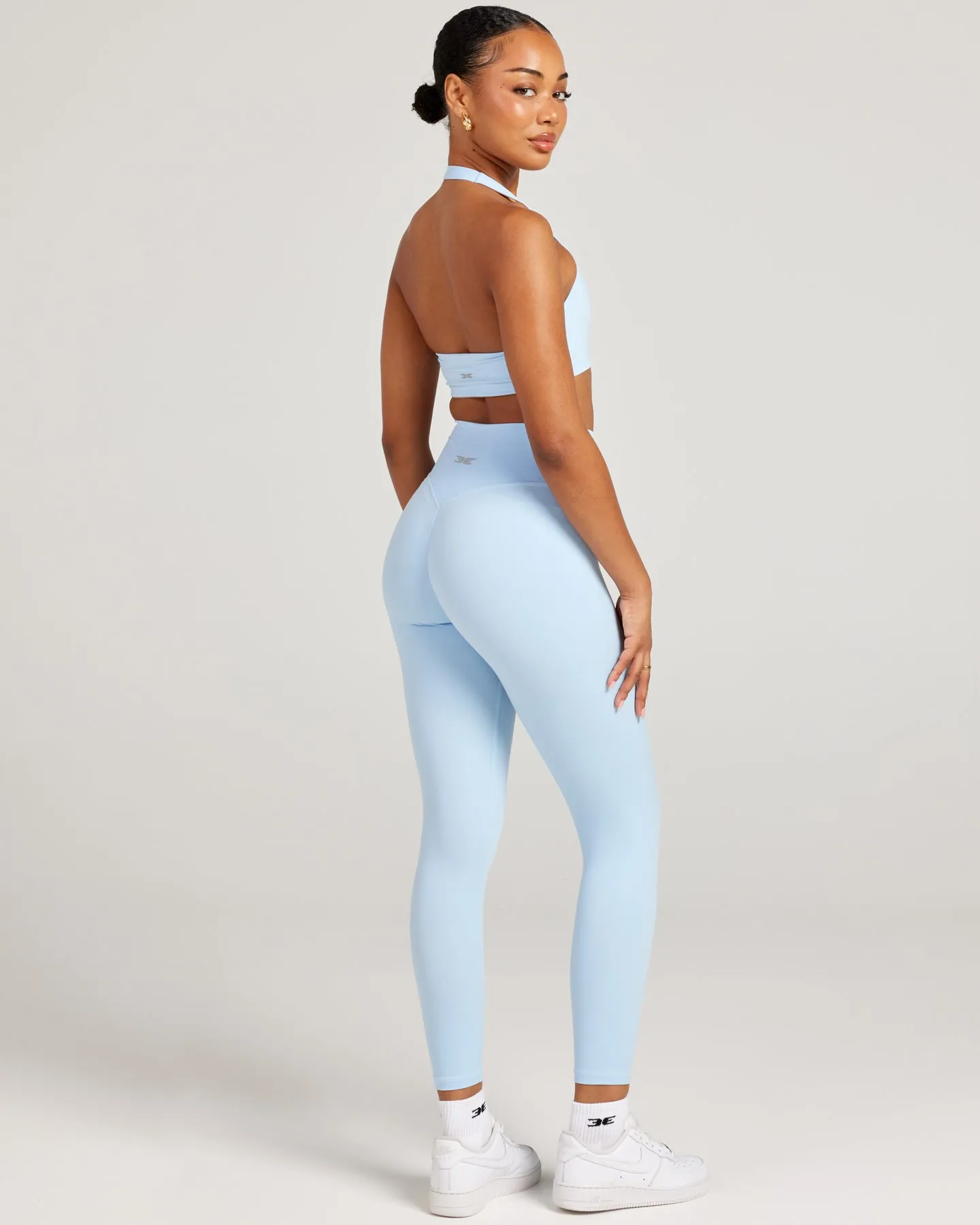 7/8 Invisible Scrunch Leggings - Blue