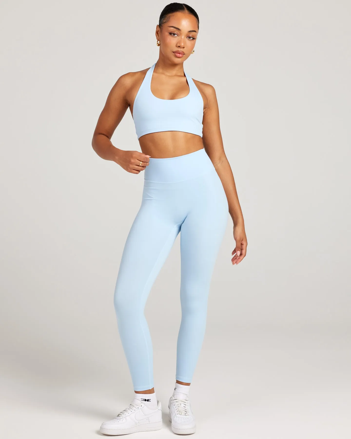 7/8 Invisible Scrunch Leggings - Blue