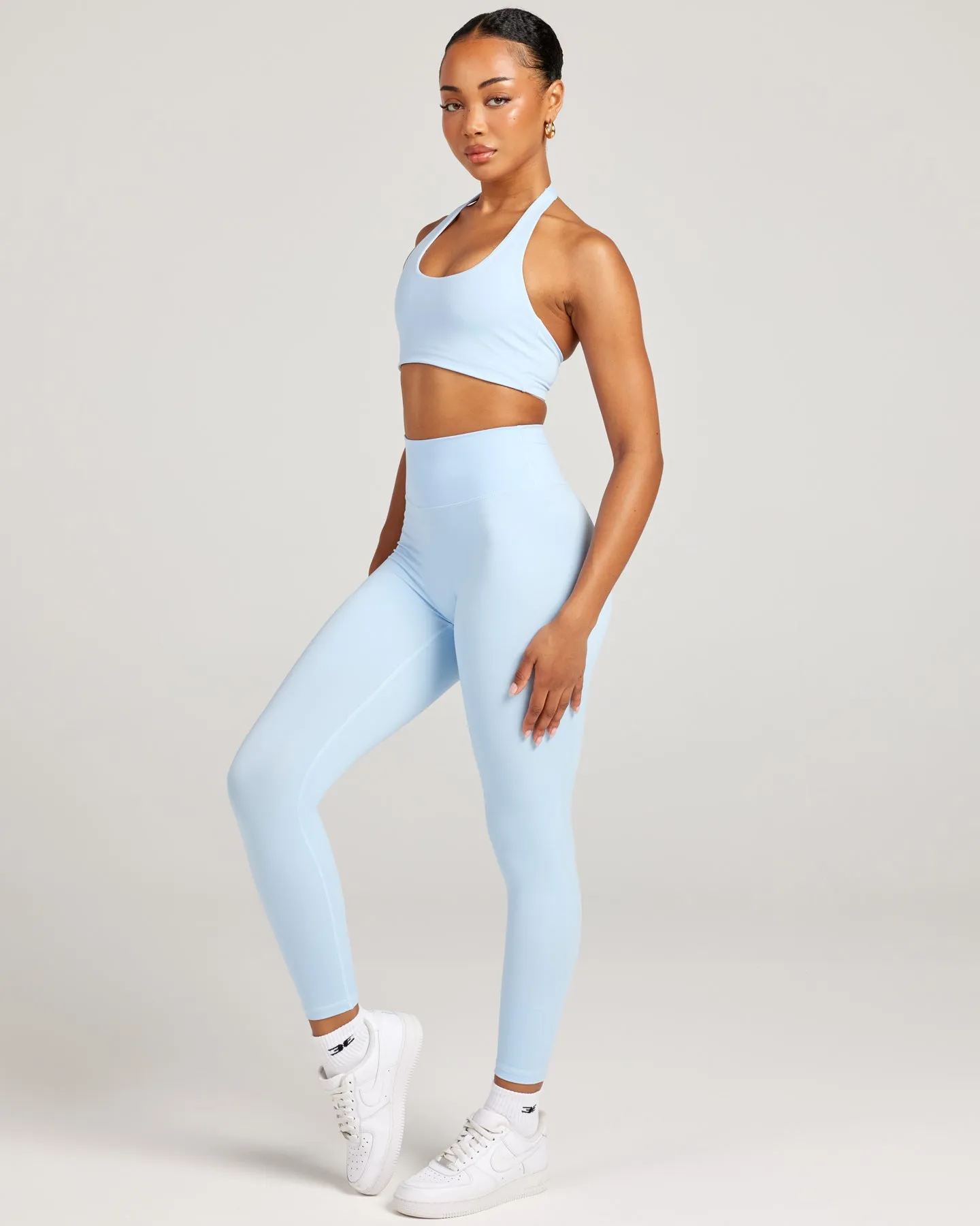 7/8 Invisible Scrunch Leggings - Blue