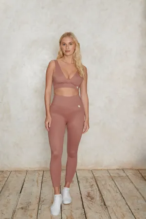 7/8 leggings in antique rose
