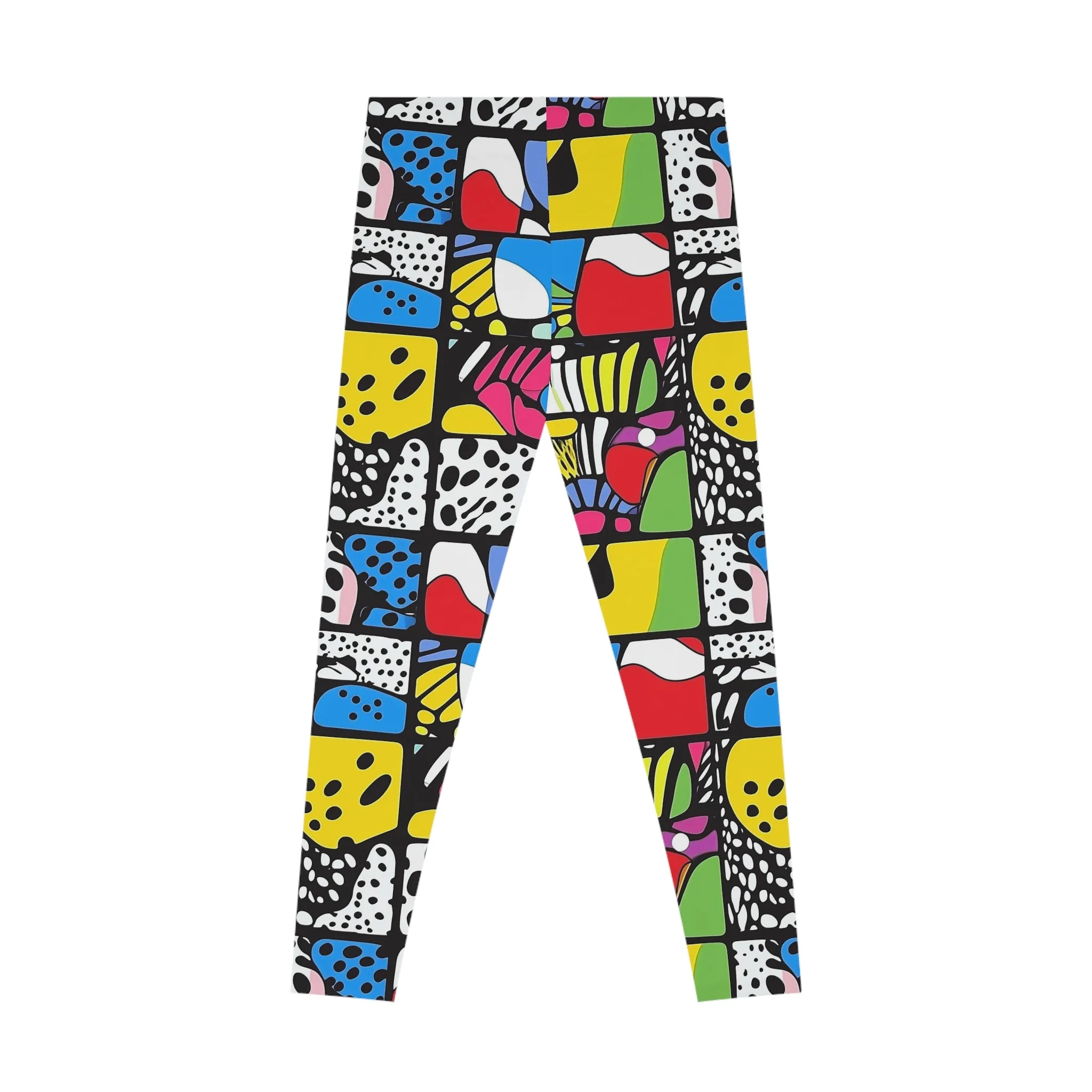 Abstract Pulse Stretchy Leggings for Active Lifestyle & Everyday Comfort