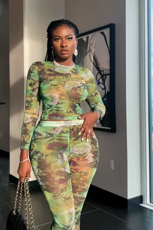 ACT BAD GREEN SHEER | SET