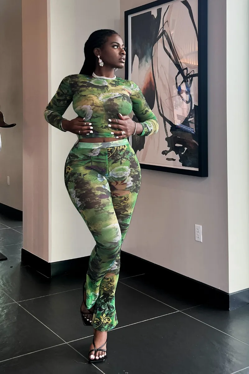 ACT BAD GREEN SHEER | SET