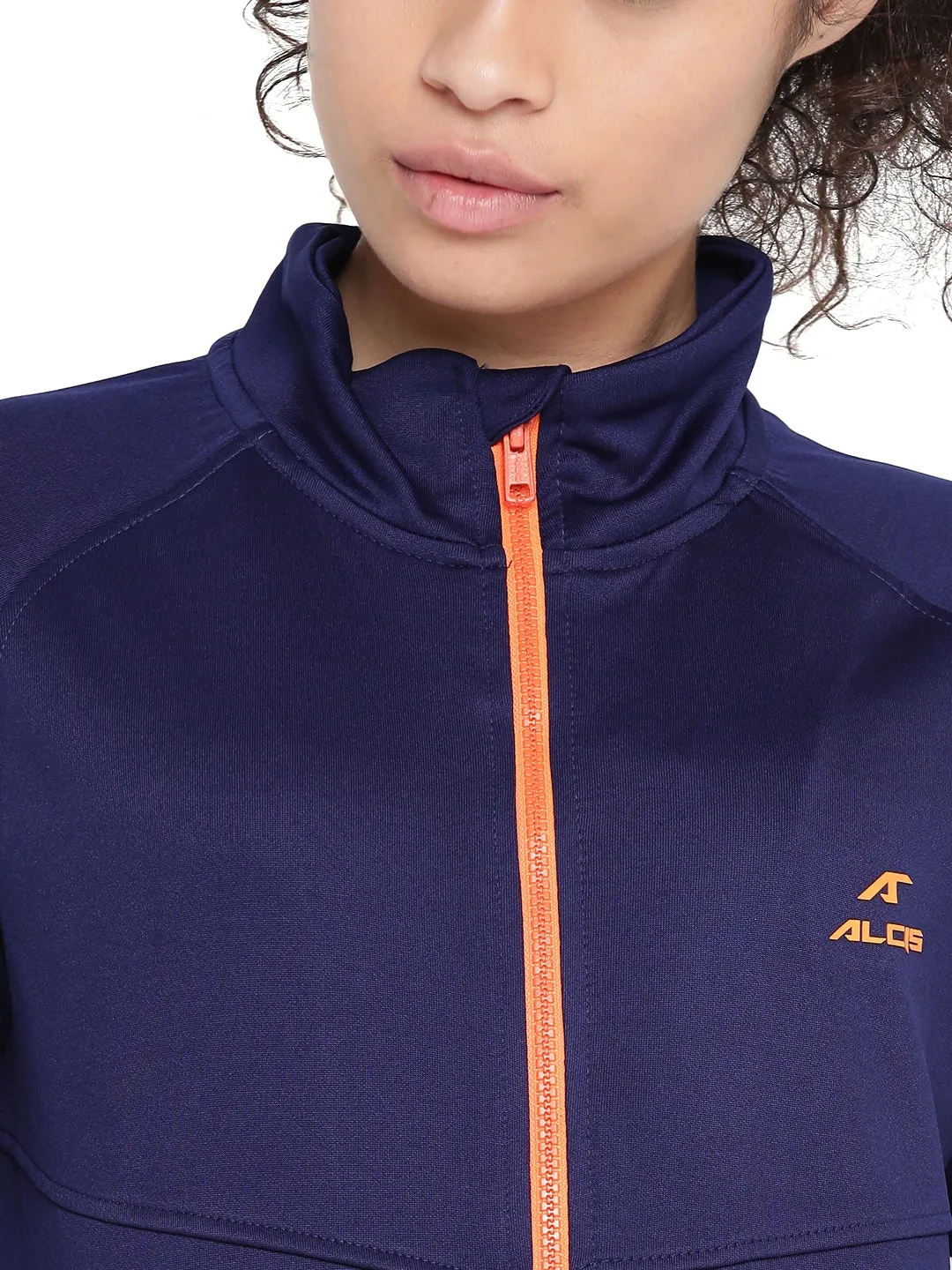 Alcis Women Solid Blue Track Suit