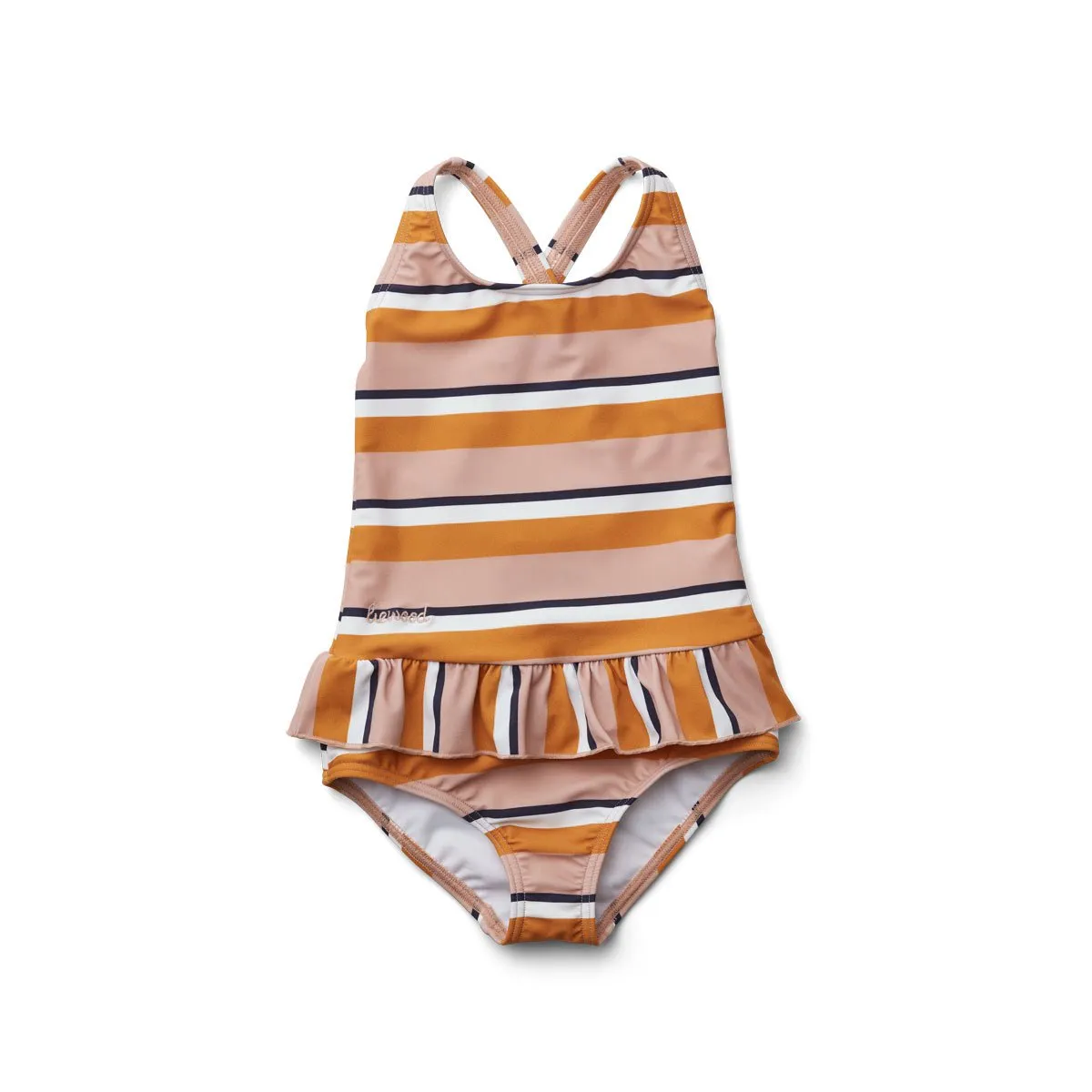 Amara Swimsuit - Stripe: Rose/mustard/creme de la creme
