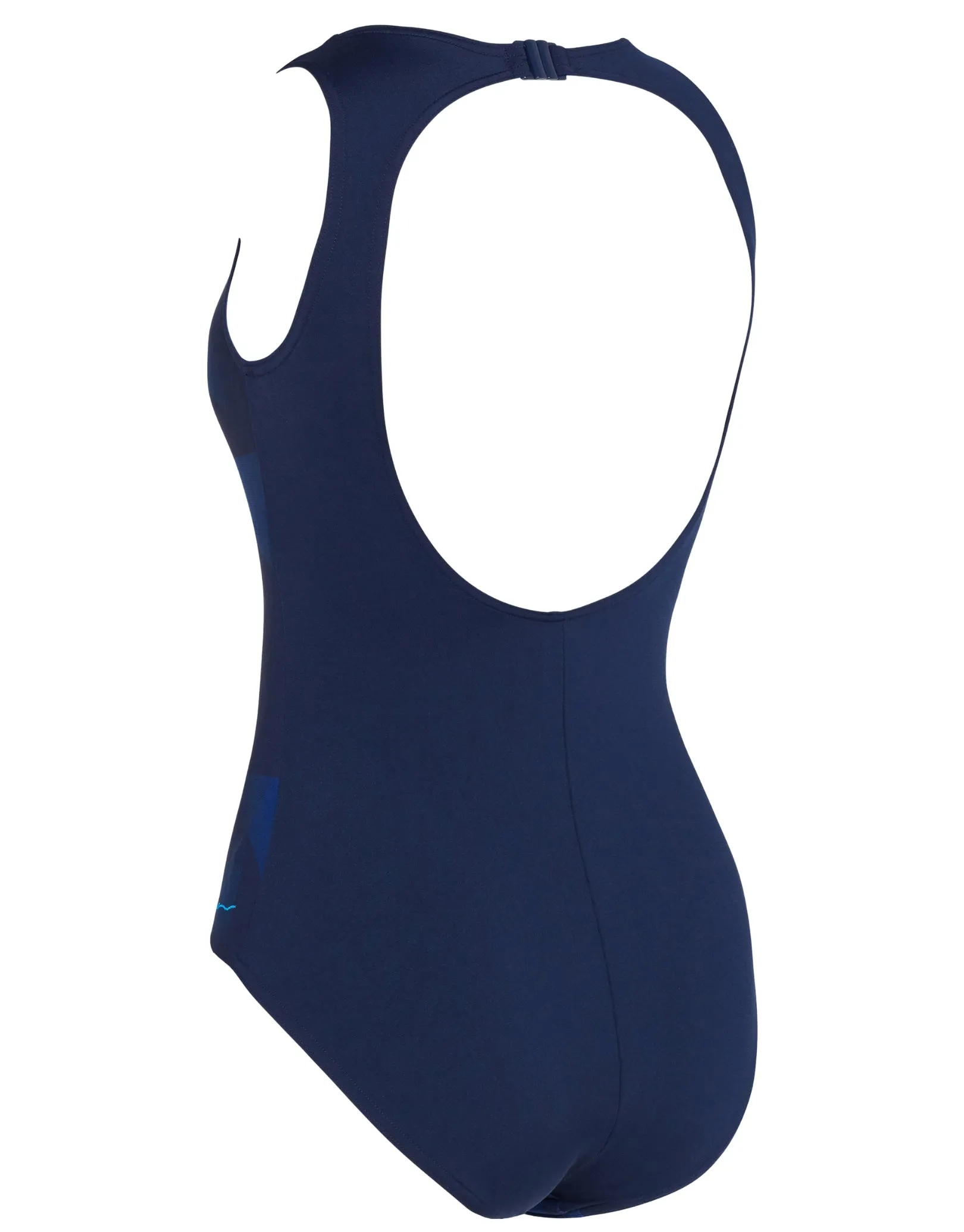 Aqua Digital High Front Swimsuit - Navy/Blue