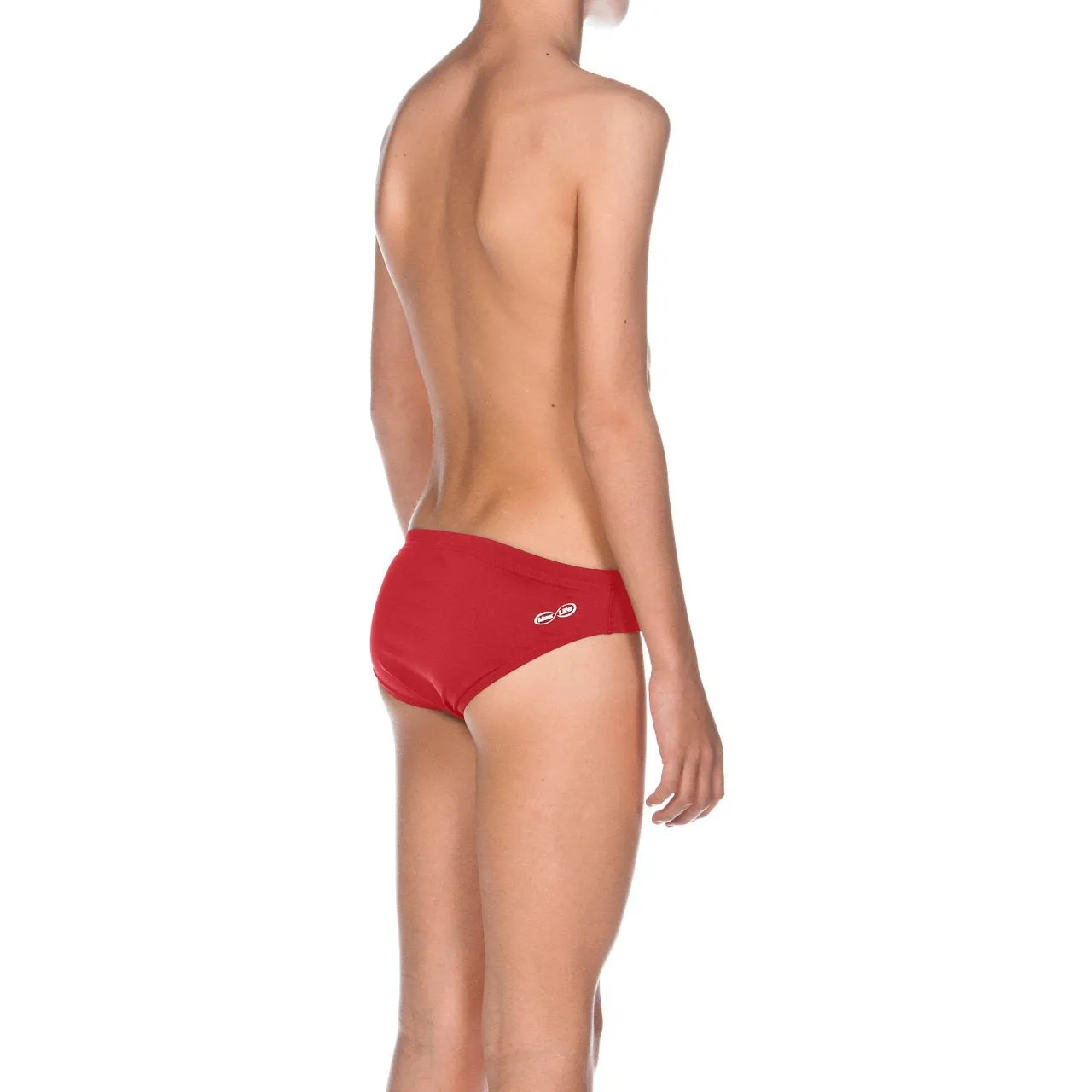 Arena Boy's Solid Brief Red-White