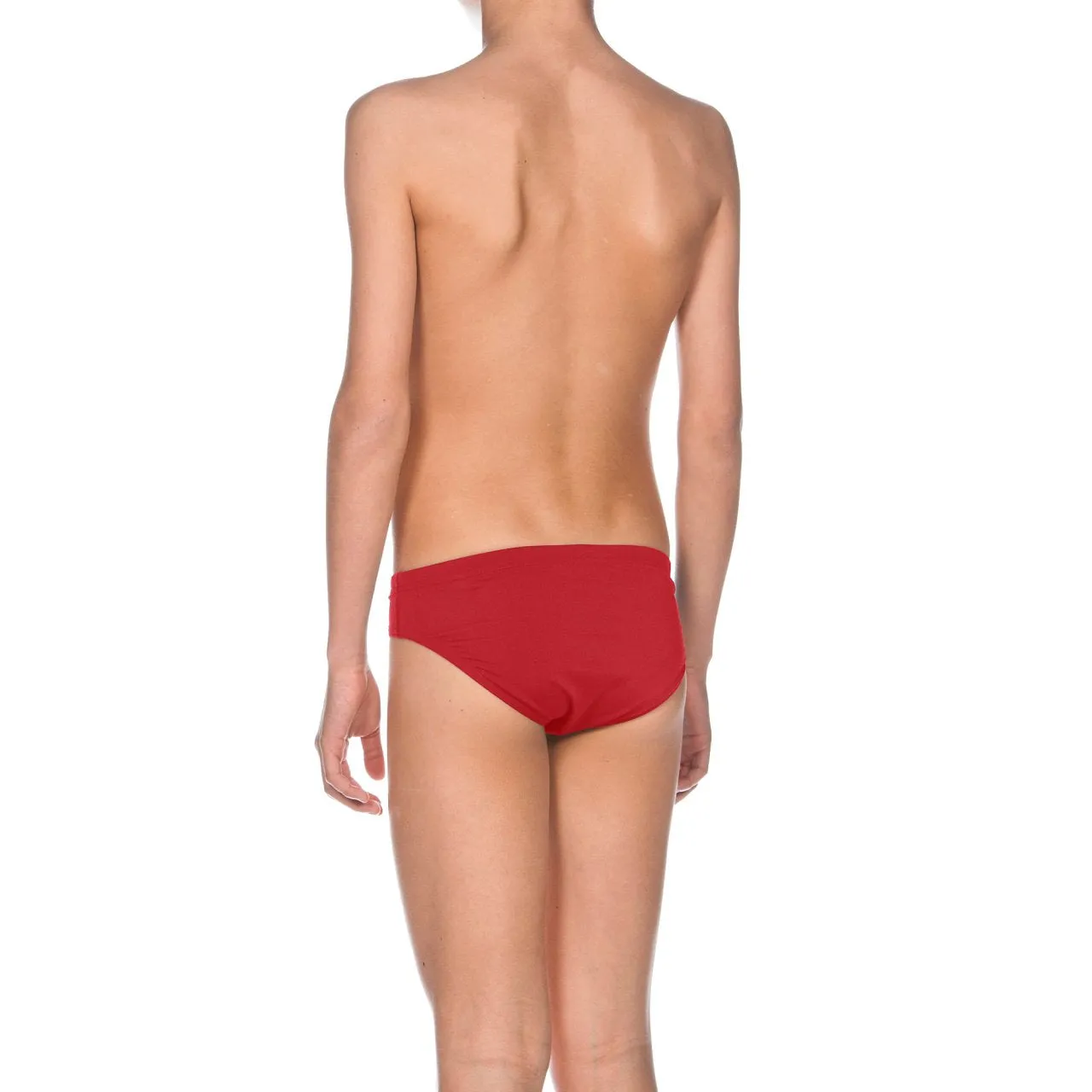 Arena Boy's Solid Brief Red-White
