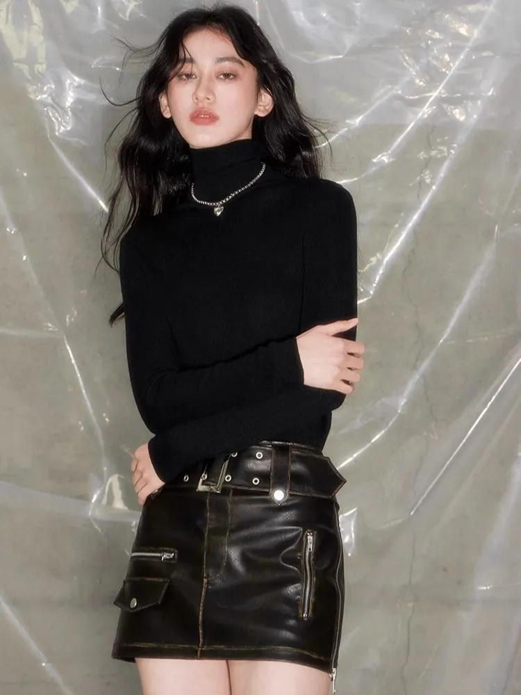 Australian wool basic bottoming shirt