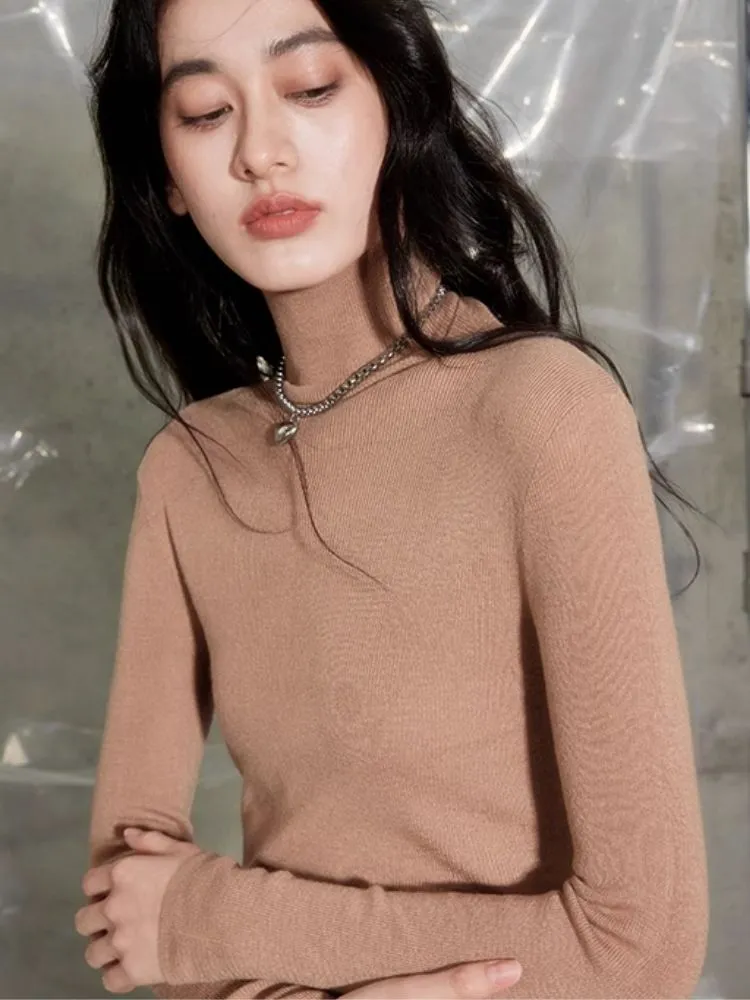 Australian wool basic bottoming shirt