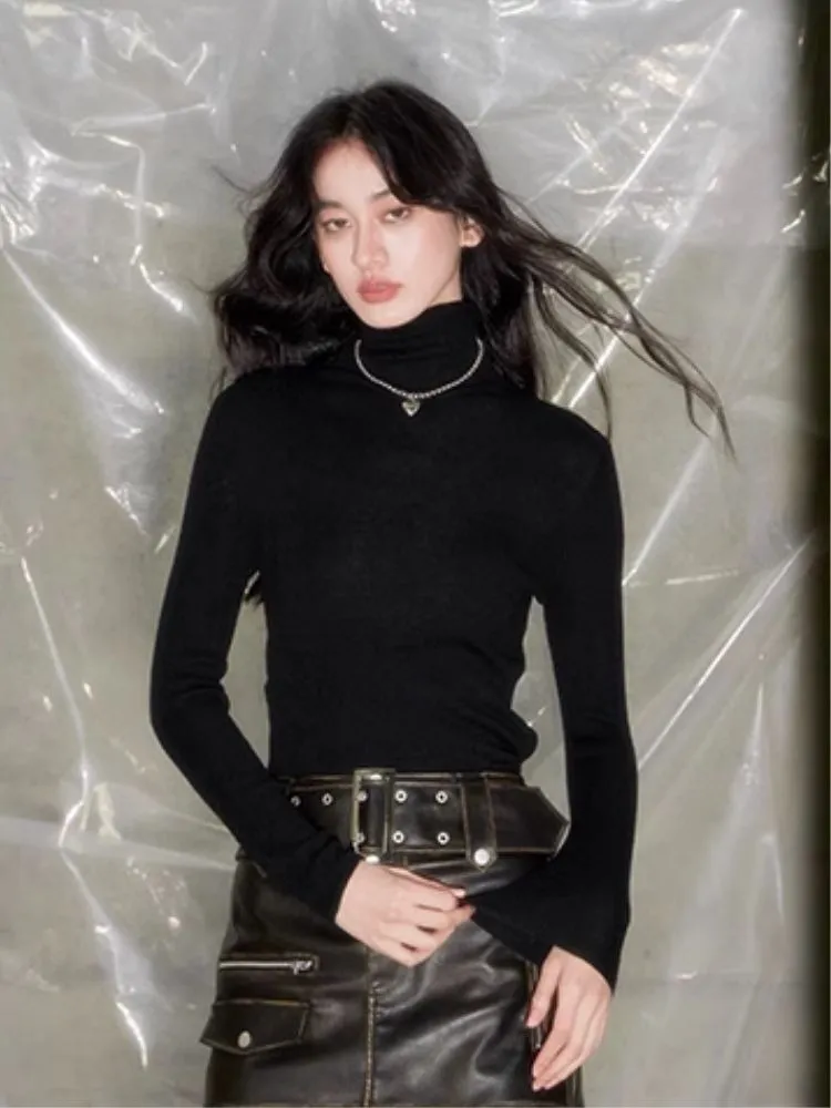 Australian wool basic bottoming shirt