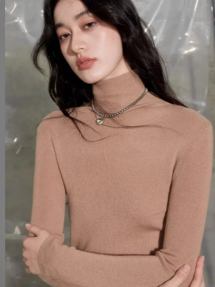Australian wool basic bottoming shirt