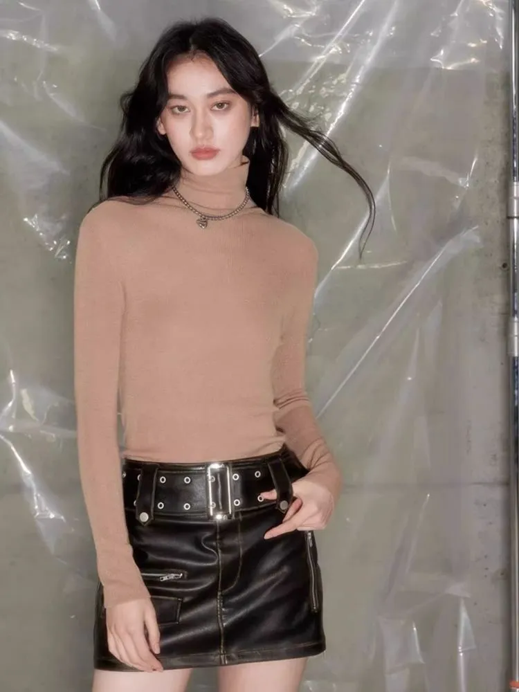 Australian wool basic bottoming shirt