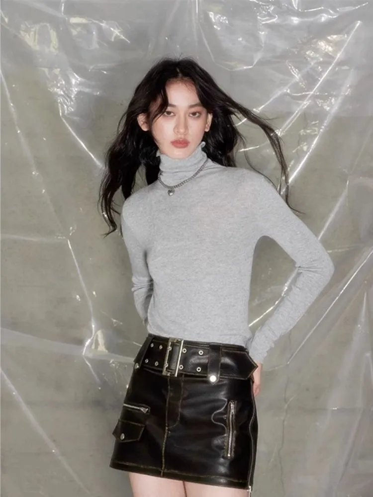 Australian wool basic bottoming shirt
