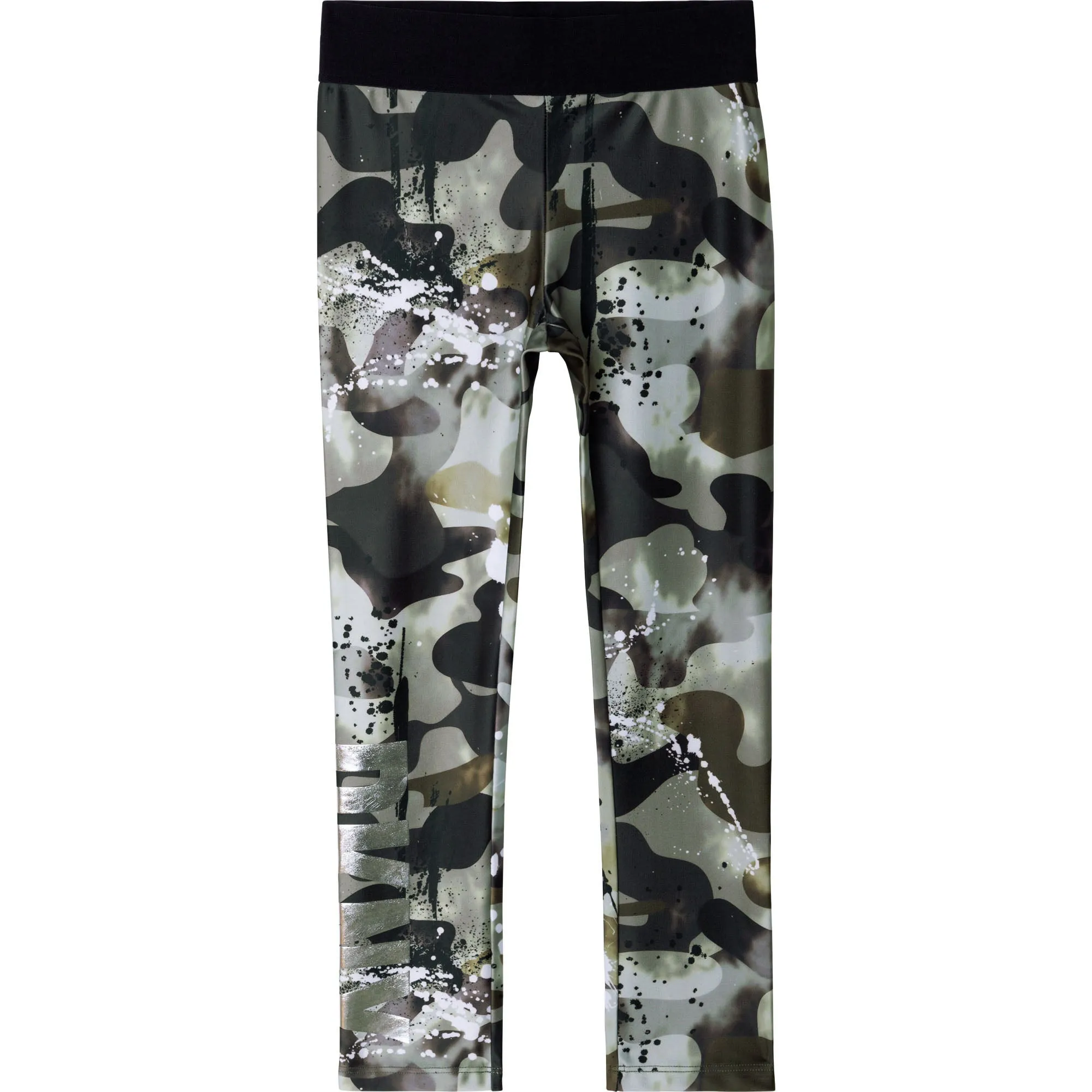 AW21 DKNY Girls Camo Green Leggings