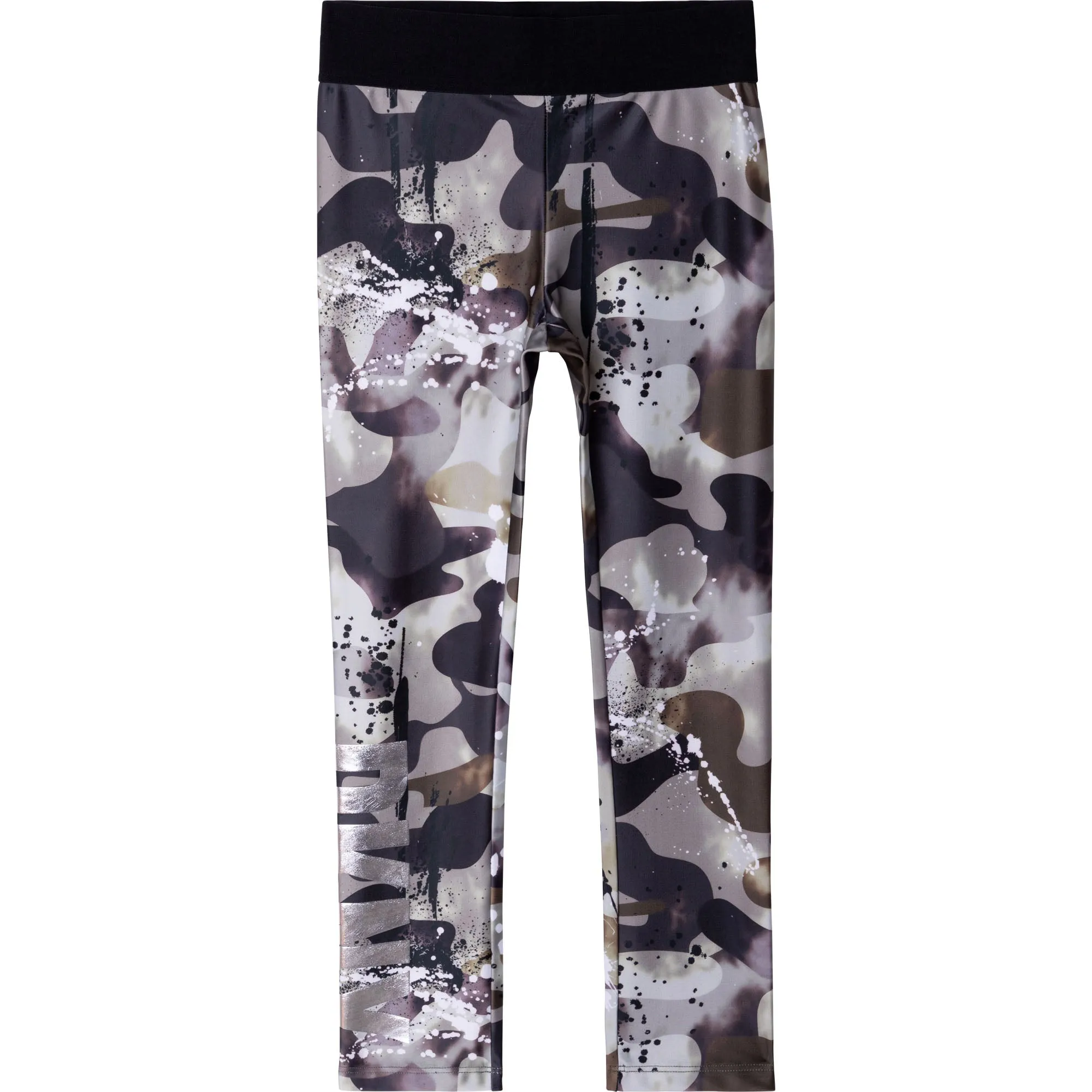 AW21 DKNY Girls Camo Green Leggings