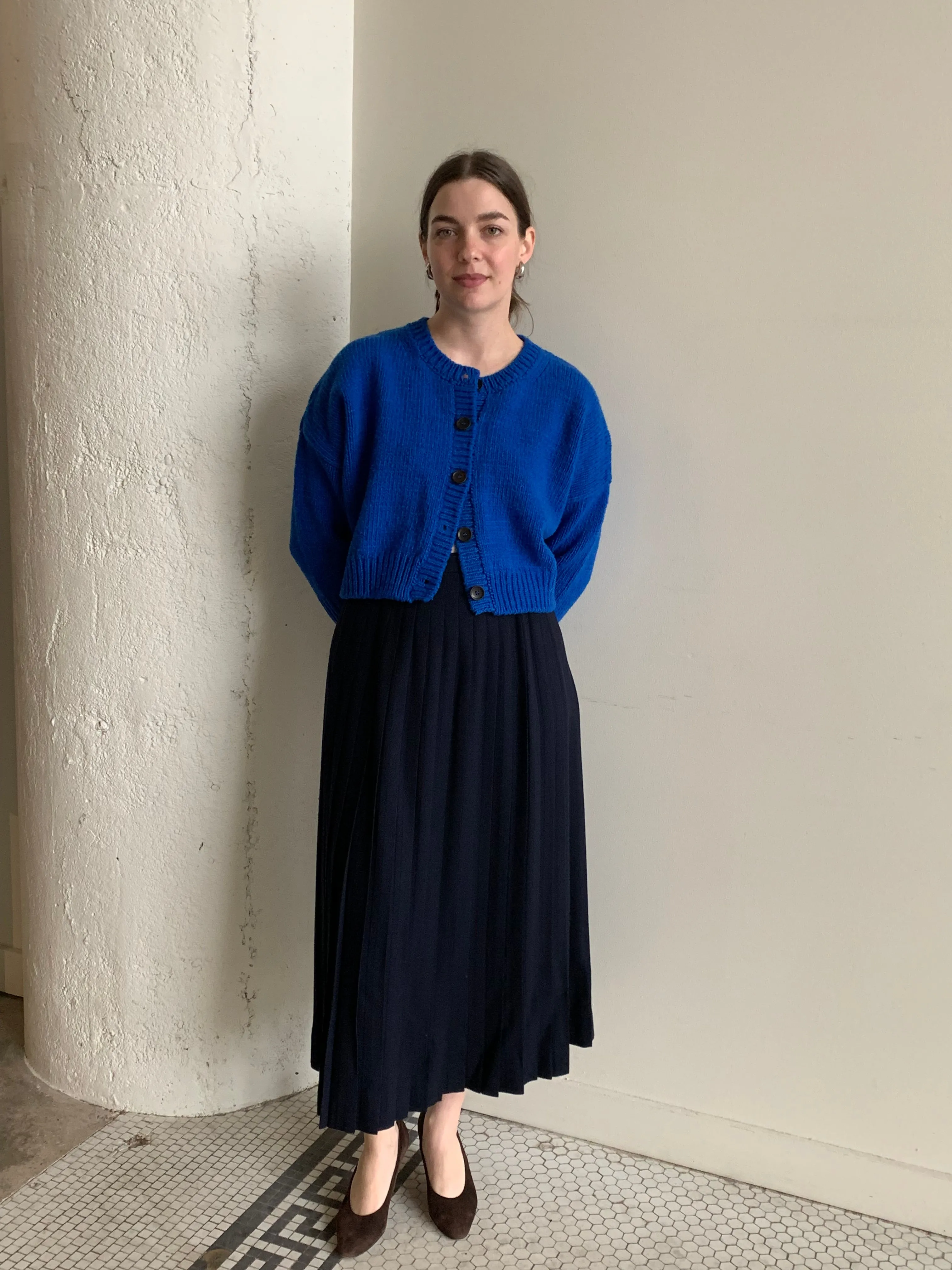 babaā blue cardigan