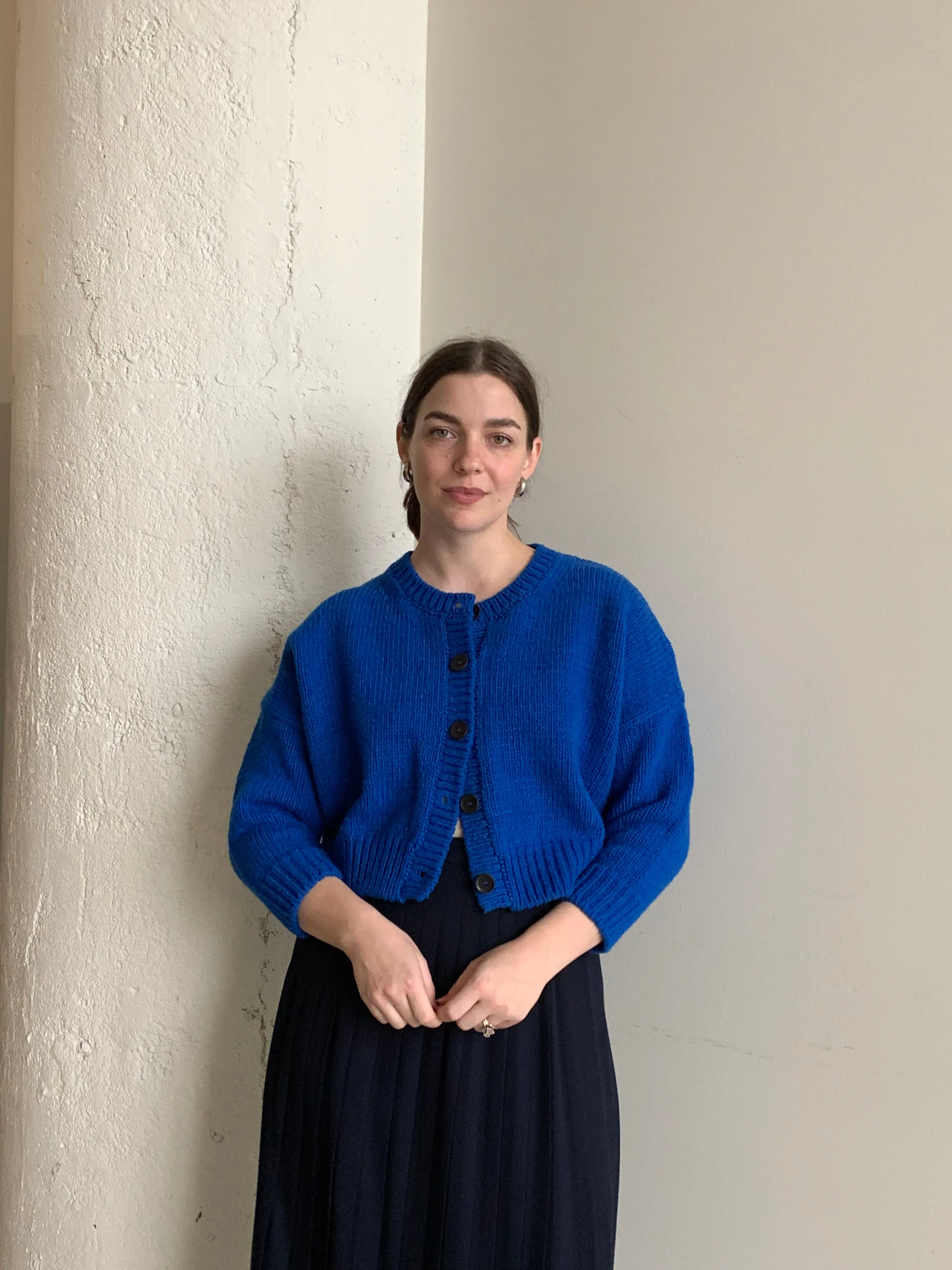 babaā blue cardigan