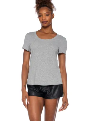 Baby Fit Short Sleeve Open Low Neck