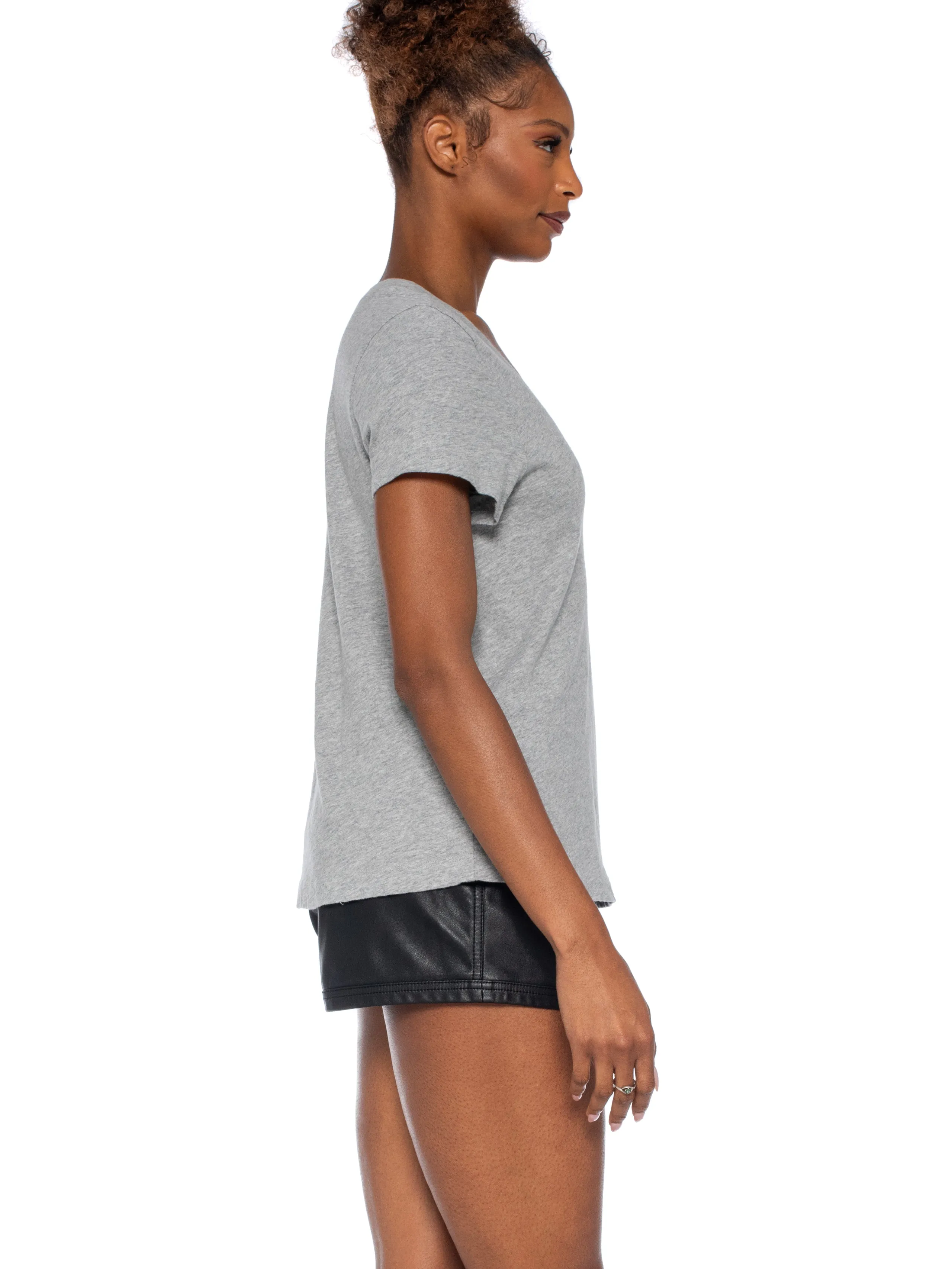 Baby Fit Short Sleeve Open Low Neck
