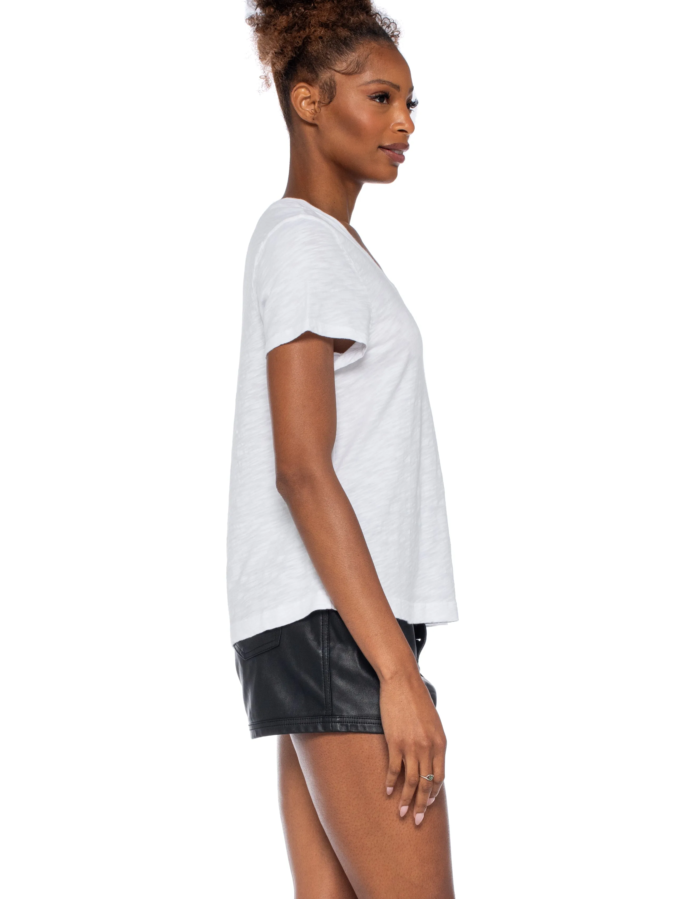 Baby Fit Short Sleeve Open Low Neck