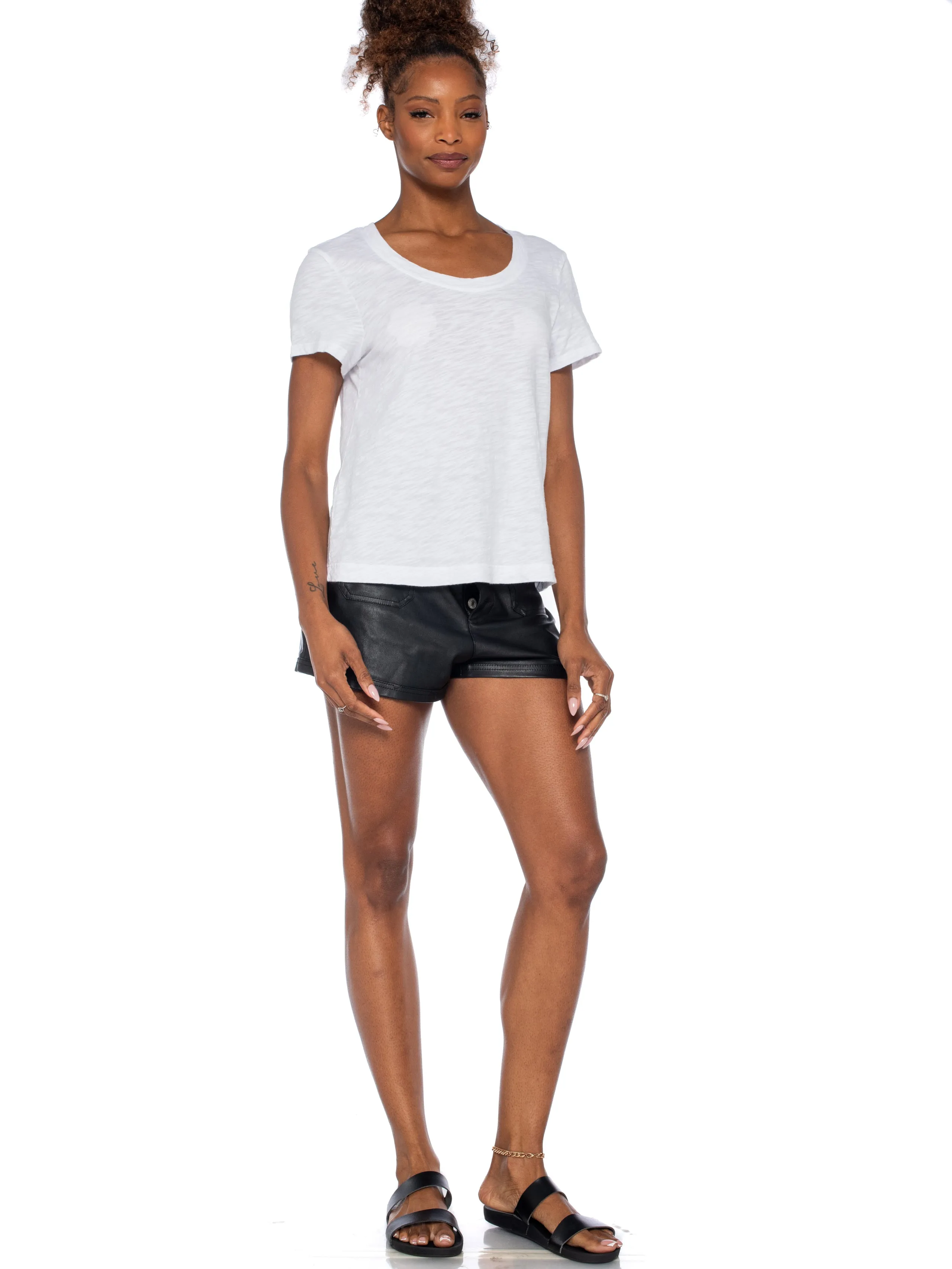 Baby Fit Short Sleeve Open Low Neck