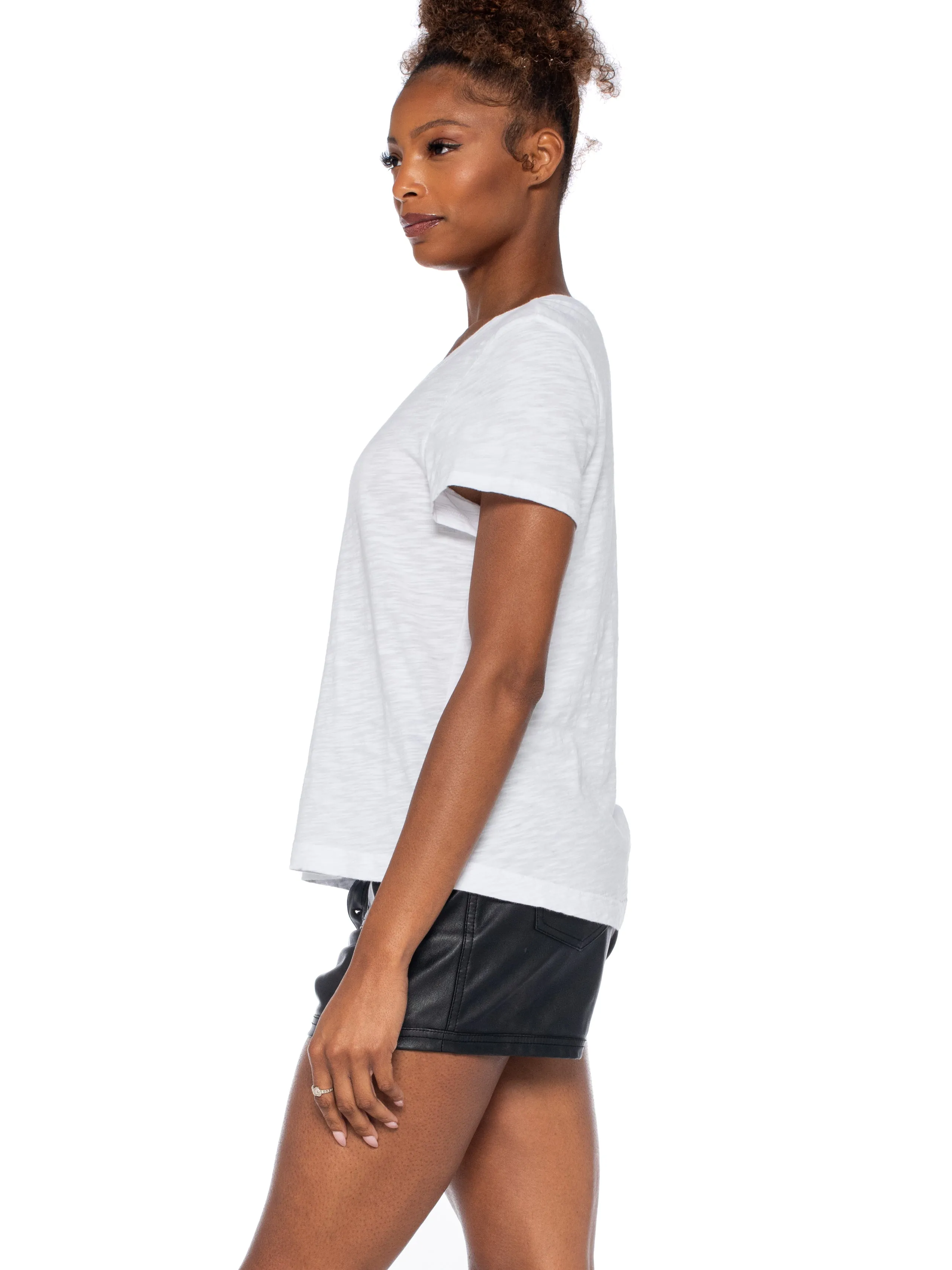 Baby Fit Short Sleeve Open Low Neck