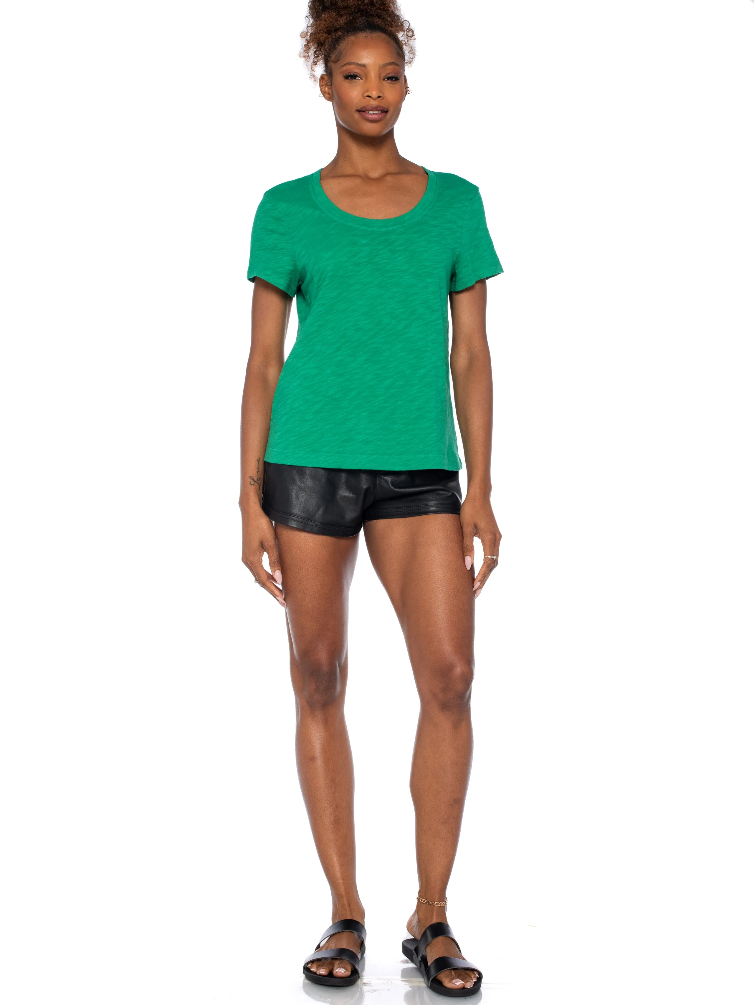 Baby Fit Short Sleeve Open Low Neck