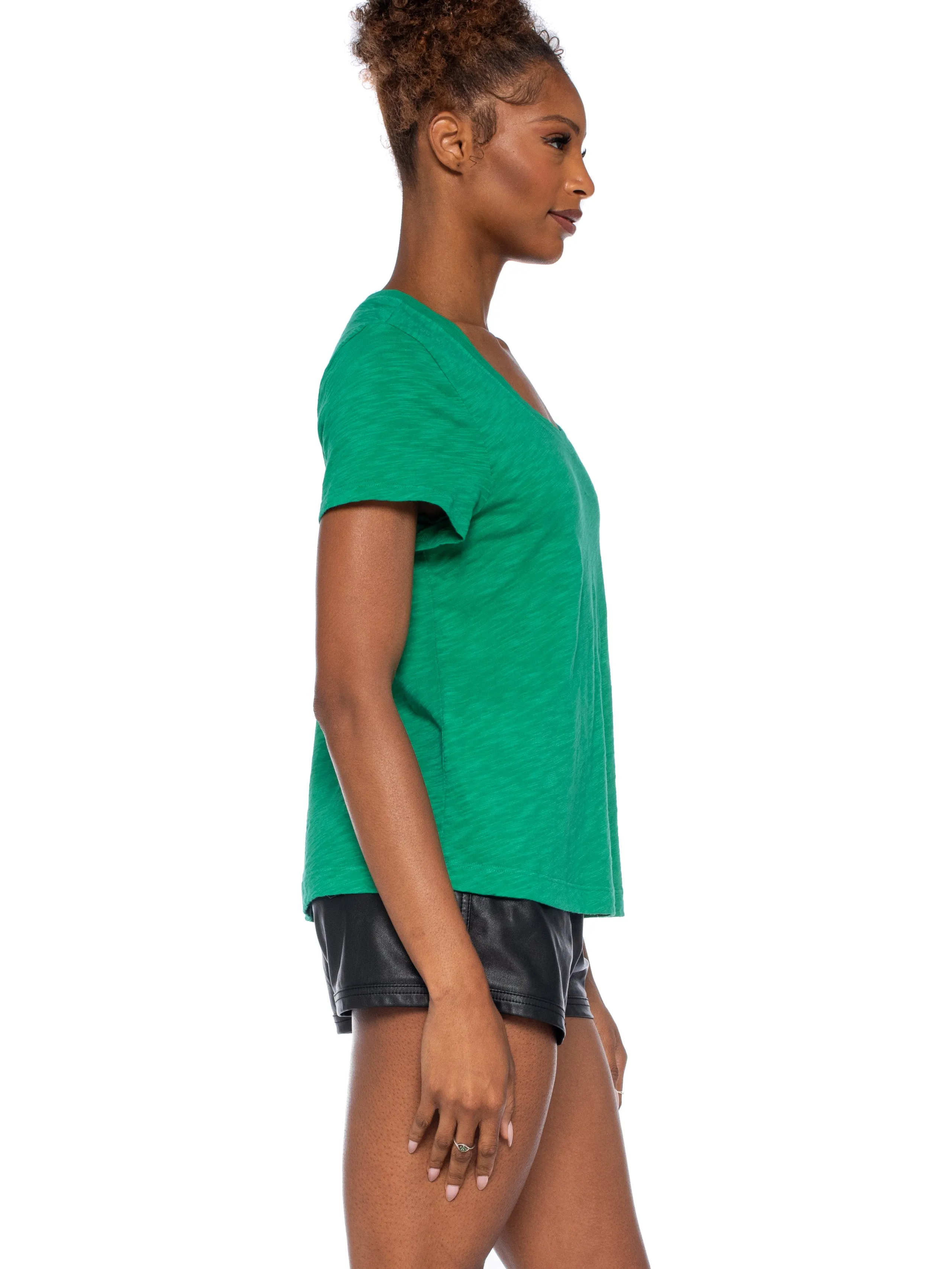 Baby Fit Short Sleeve Open Low Neck