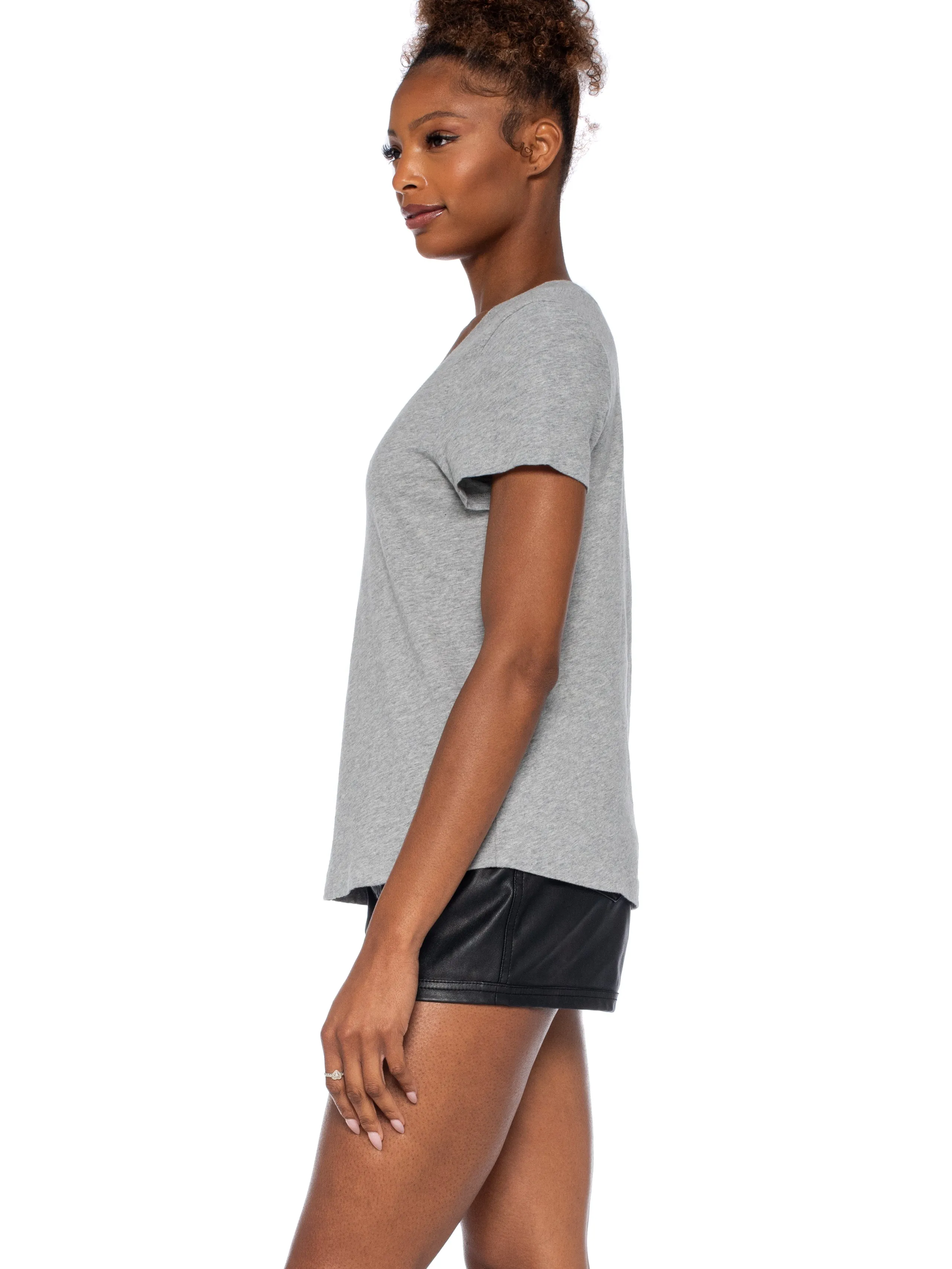 Baby Fit Short Sleeve Open Low Neck