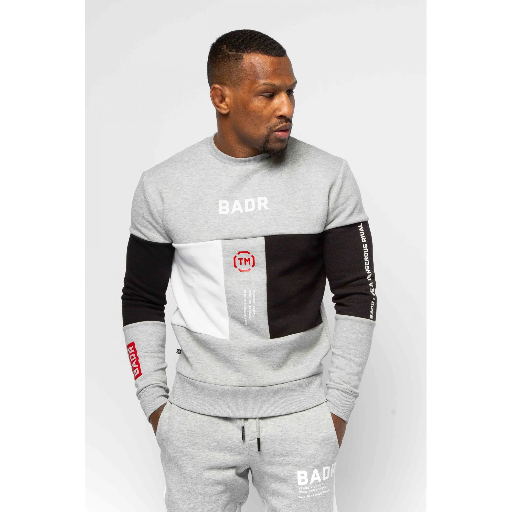 Badr Liddel Crew Neck Sweatshirt Grey